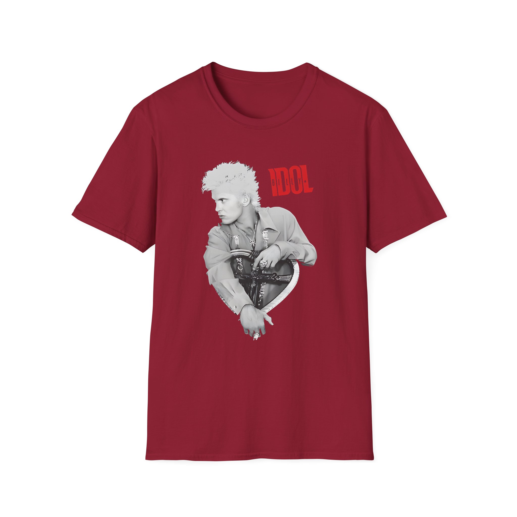 Billy Idol Heart Unisex Softstyle T-Shirt