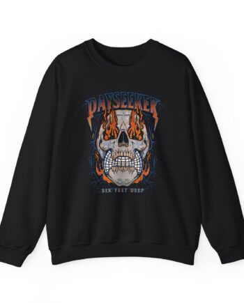 Dayseeker Six Feet Deep Unisex Heavy Blend Crewneck Sweatshirt