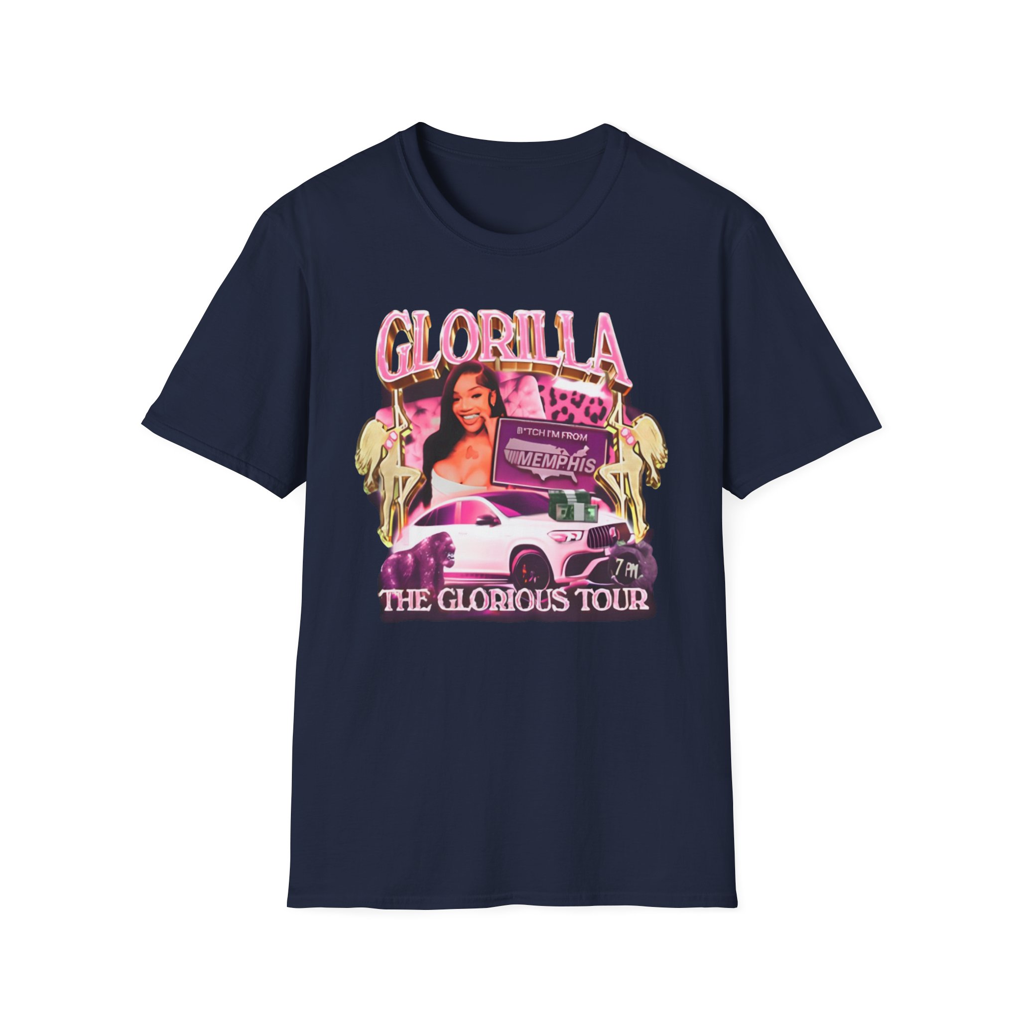 Glorilla Glorious Tour From Memphis Unisex Softstyle T-Shirt