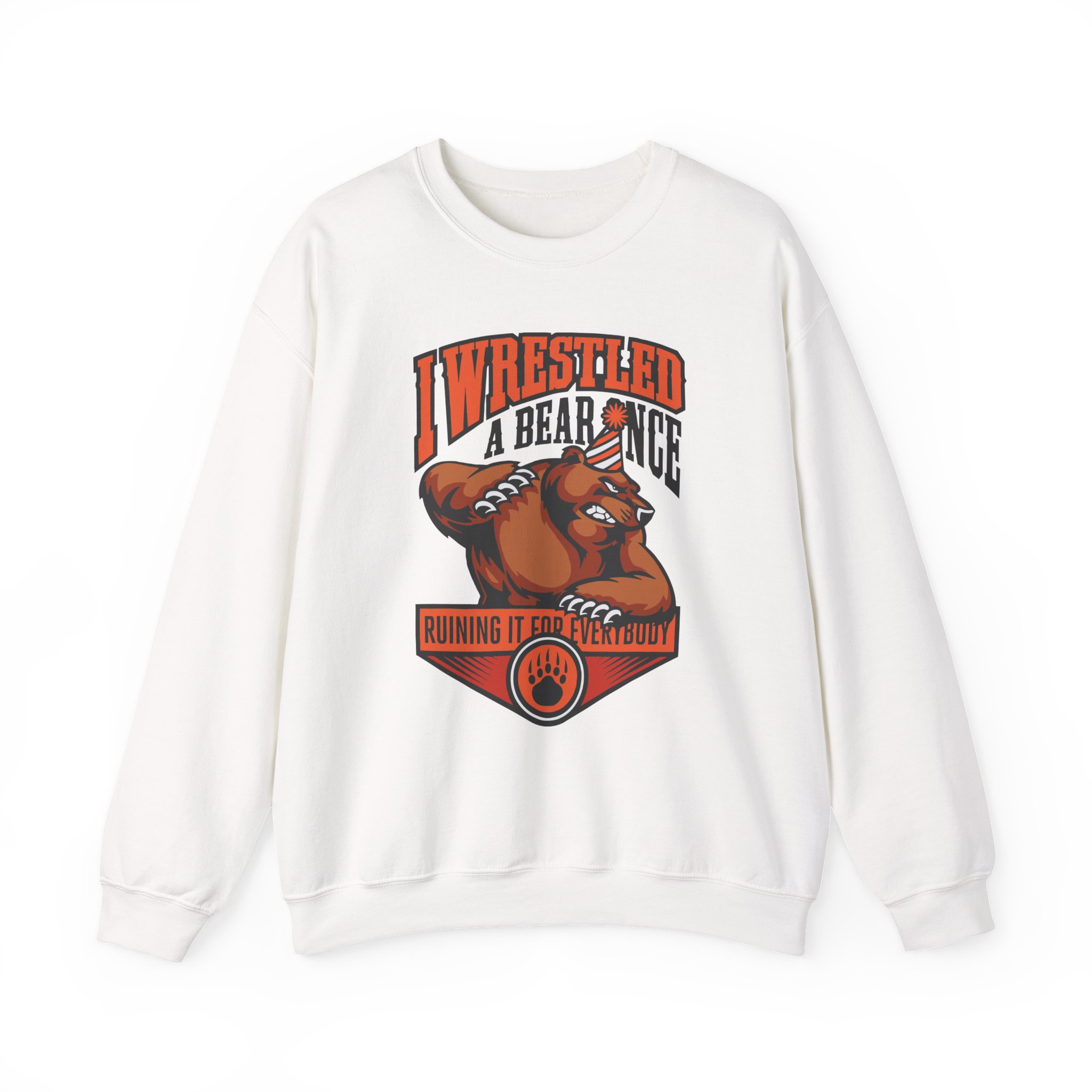 Iwrestledabearonce Unisex Heavy Blendâ„¢ Crewneck Sweatshirt
