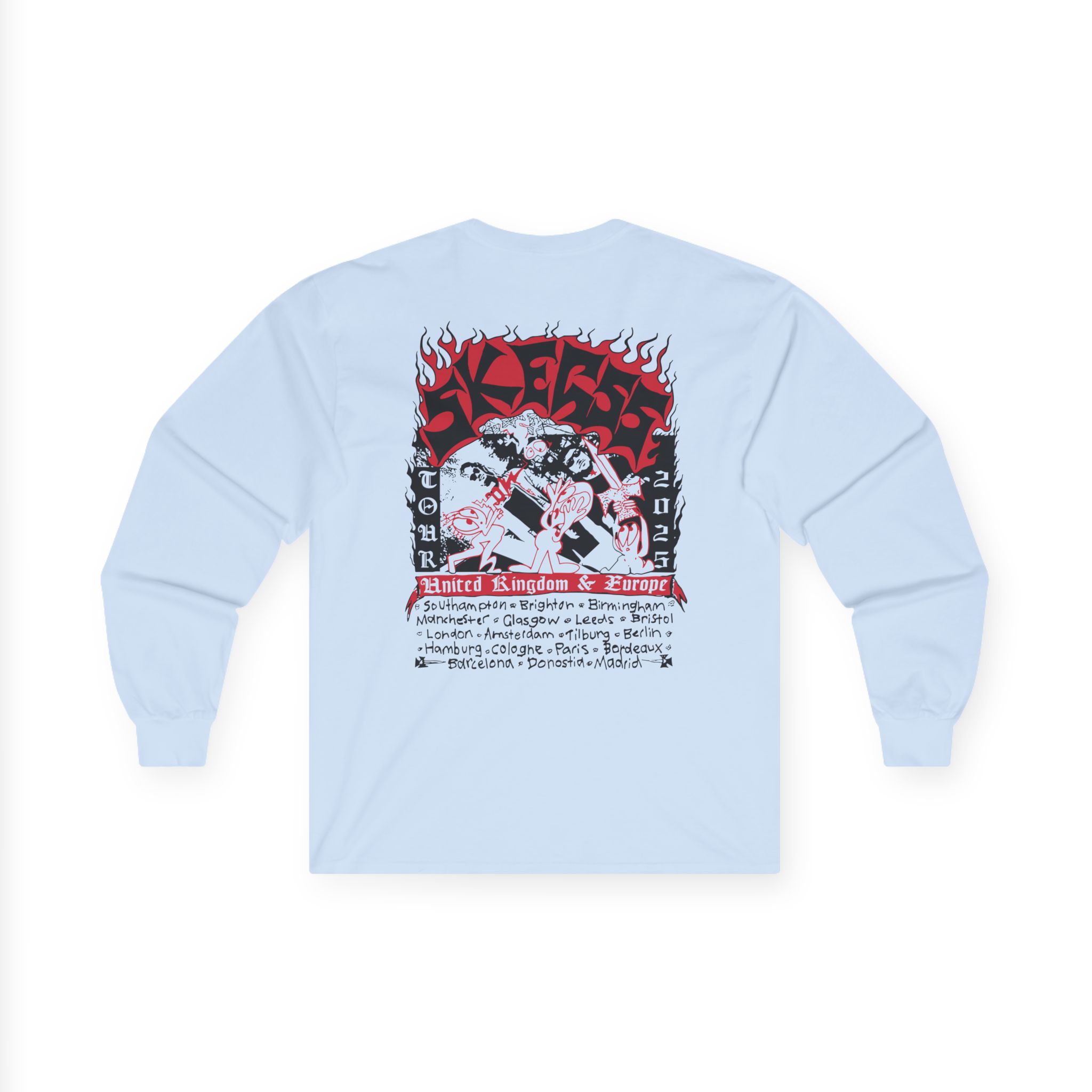 Skegss Uk Eu Tour 2025 Unisex Ultra Cotton Long Sleeve Tee