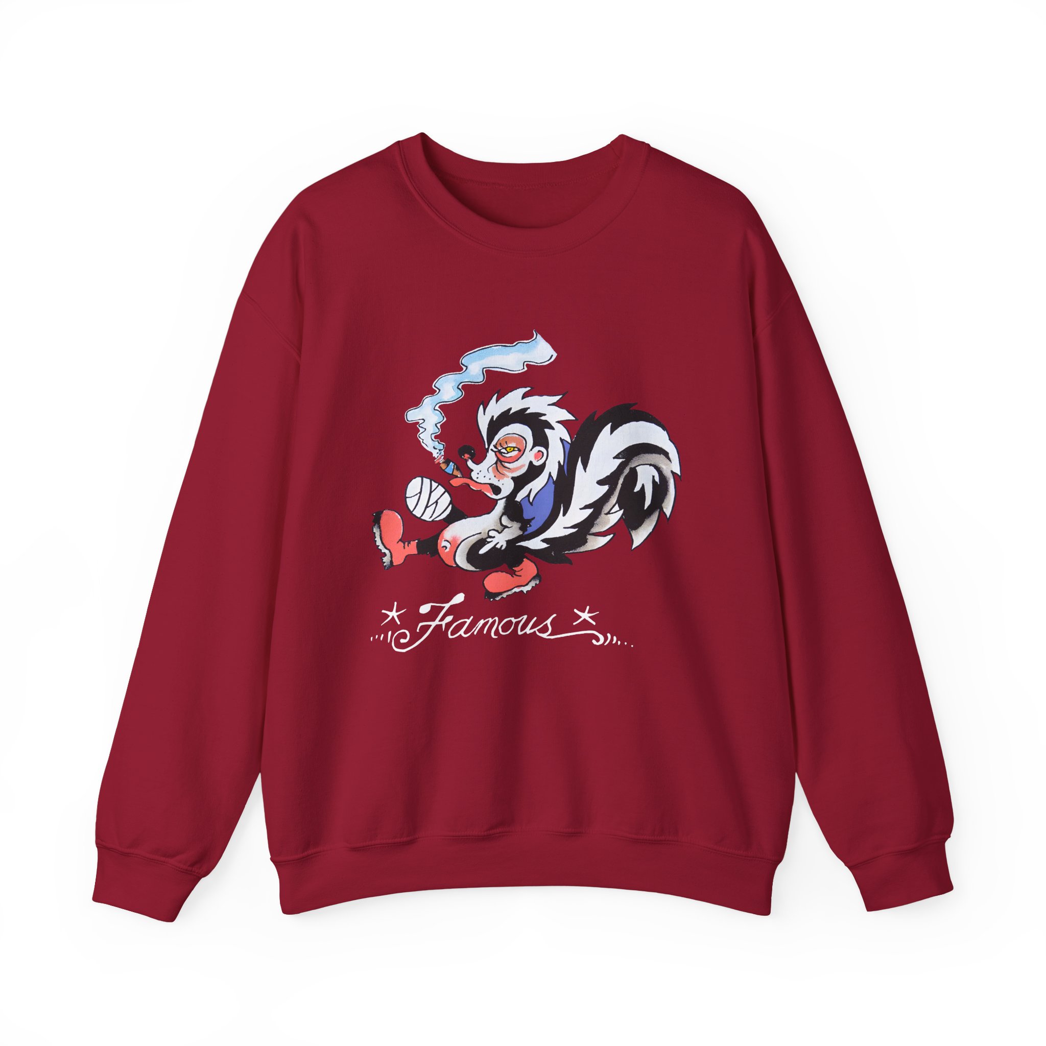 Kim Petras Famous Skunk Boxy Unisex Heavy Blendâ„¢ Crewneck Sweatshirt
