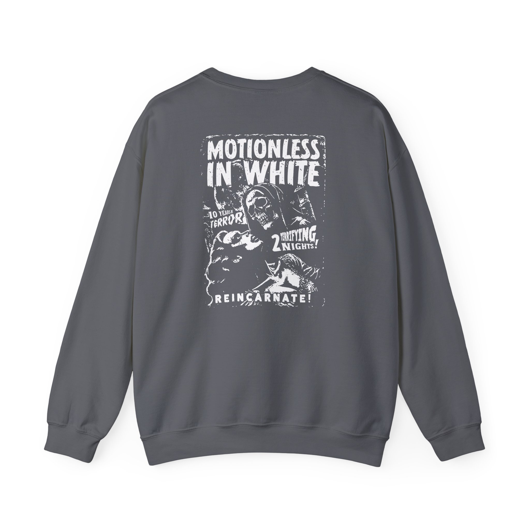 Motionless in White 10 Years of Terror Unisex Heavy Blendâ„¢ Crewneck Sweatshirt