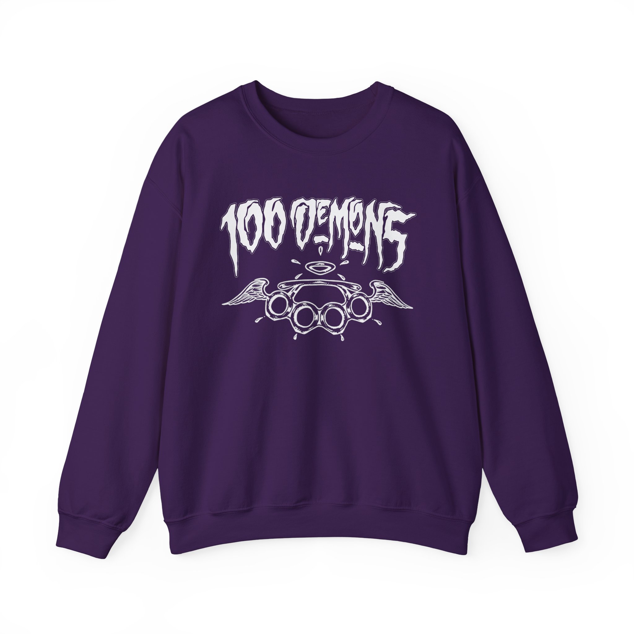 100 Demons Spade Sickle Unisex Heavy Blendâ„¢ Crewneck Sweatshirt