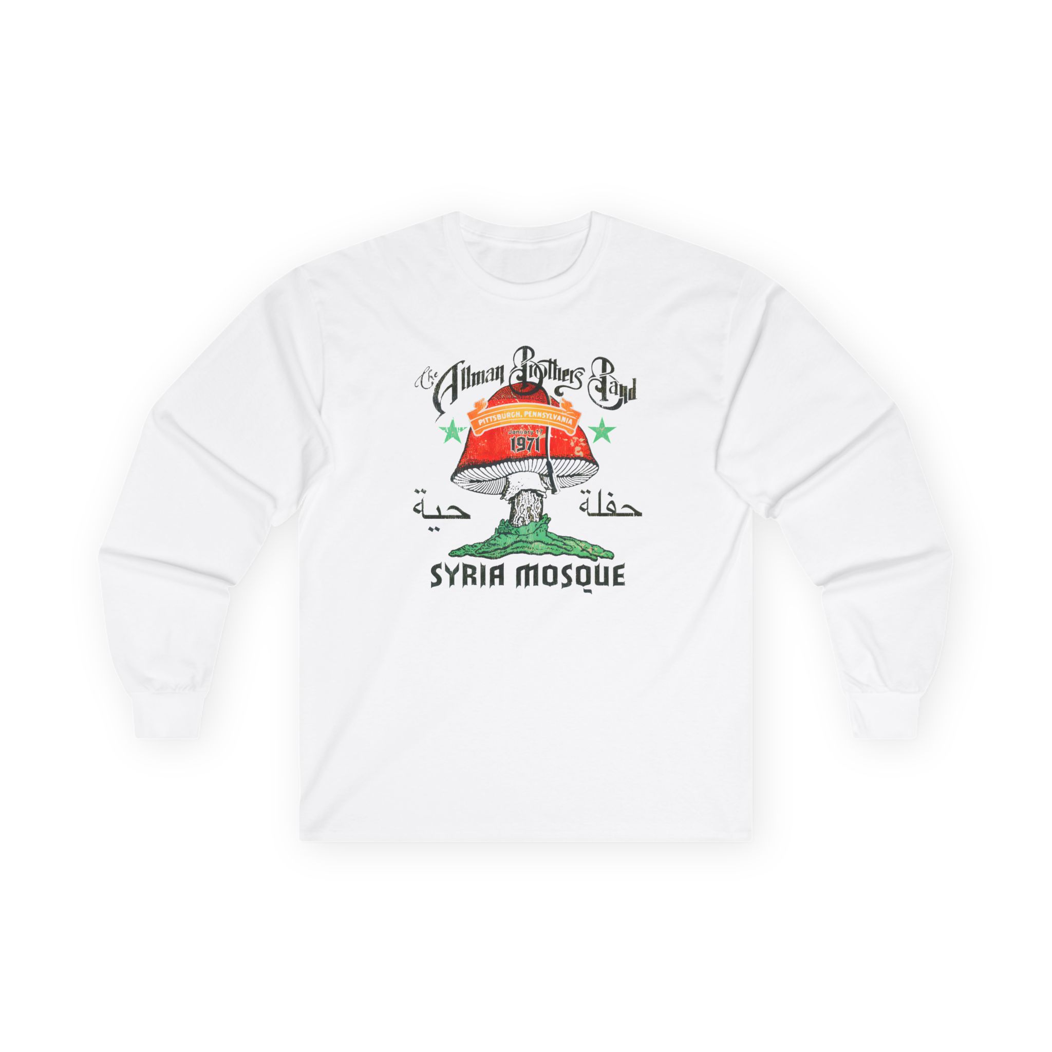 The Allman Brothers Pittsburgh 1971 Unisex Ultra Cotton Long Sleeve Tee