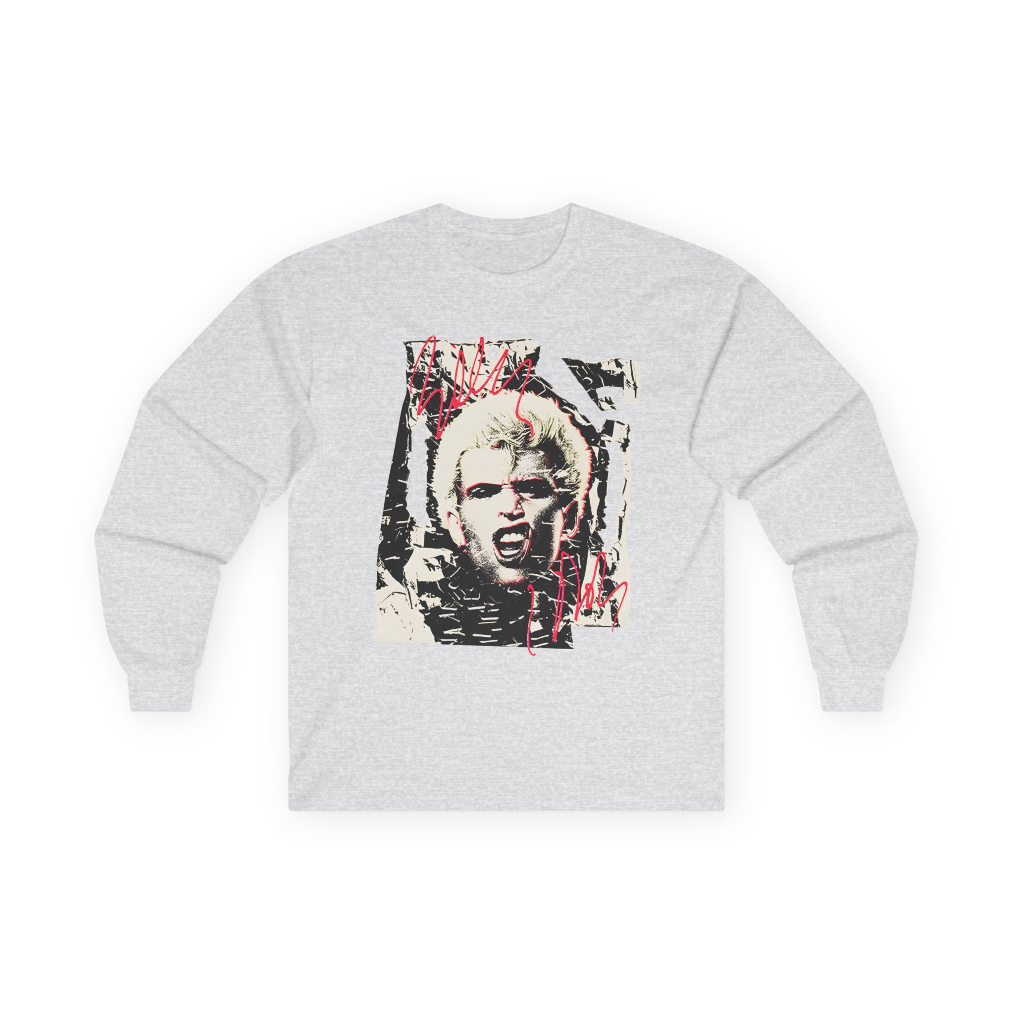 Billy Idol Shattered Photo Unisex Ultra Cotton Long Sleeve Tee