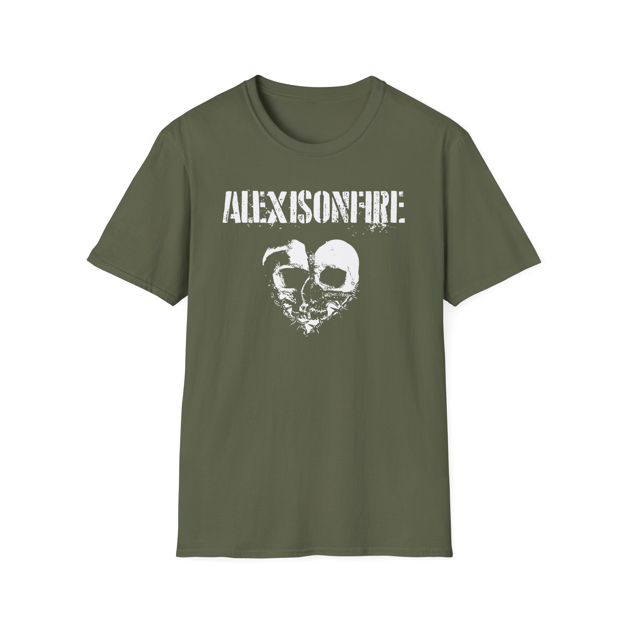 Alexisonfire Barbed Wire Heartskull Unisex Softstyle T-Shirt