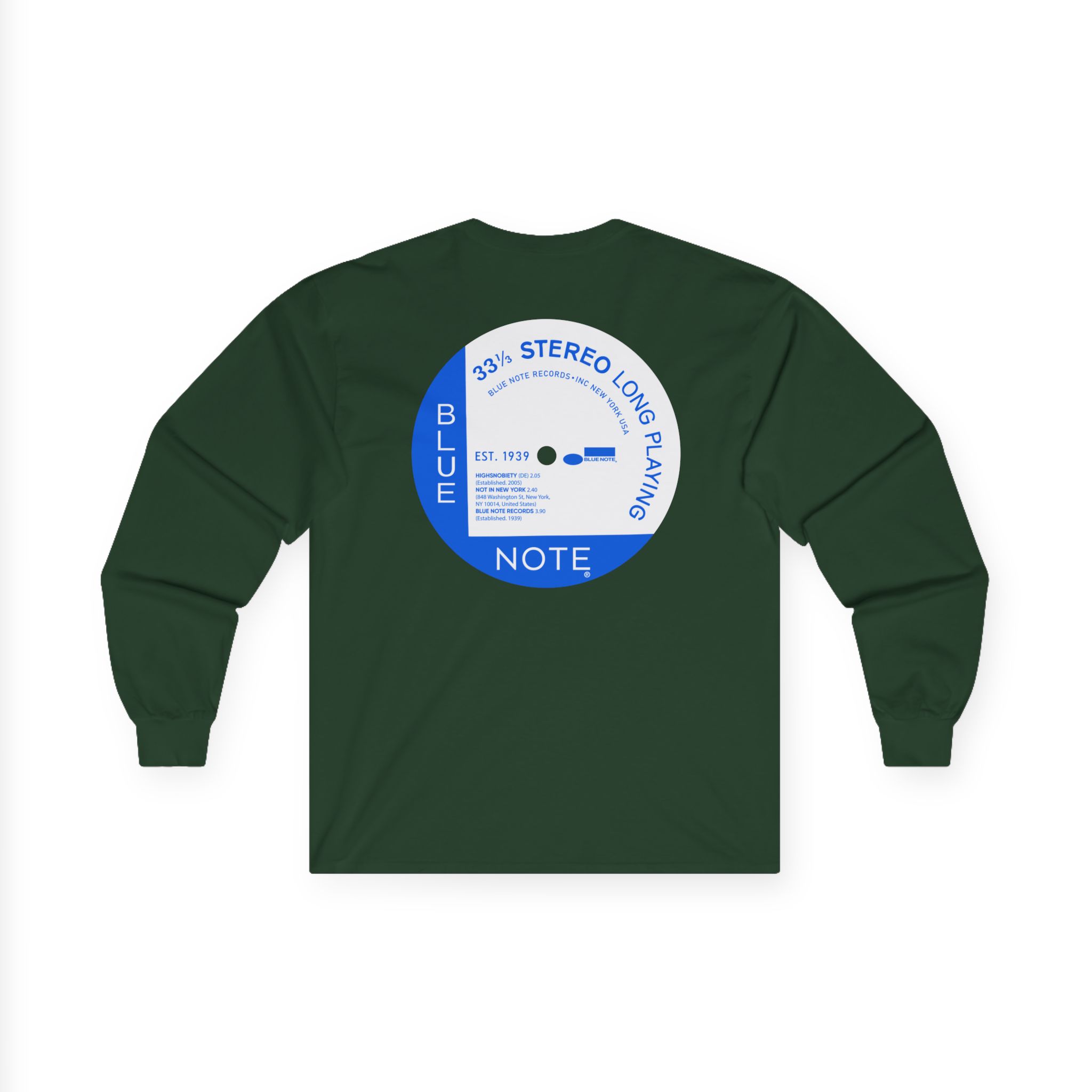 Blue Note X Highsnobiety Anniversary Unisex Ultra Cotton Long Sleeve Tee