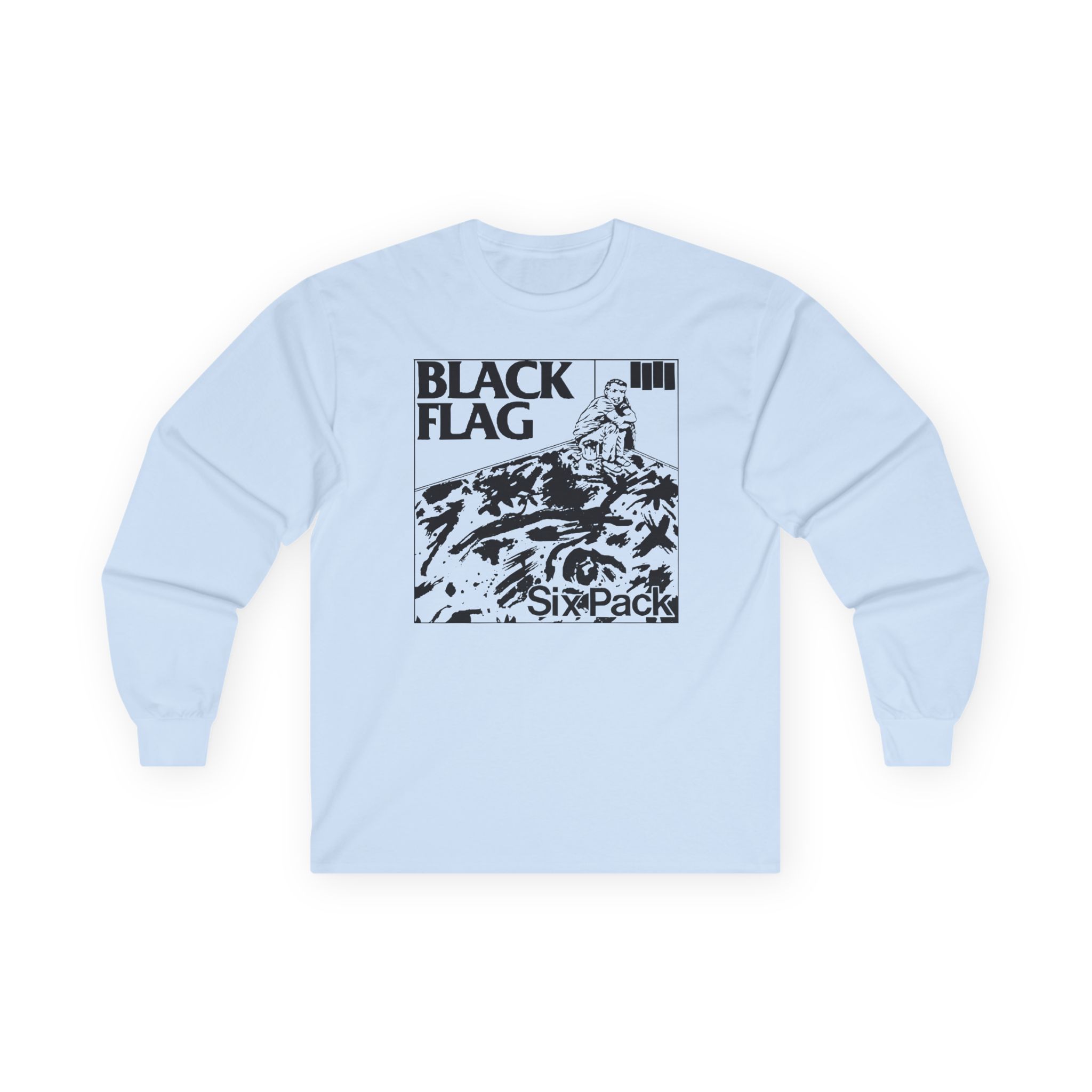 Black Flag Six Pack Unisex Ultra Cotton Long Sleeve Tee