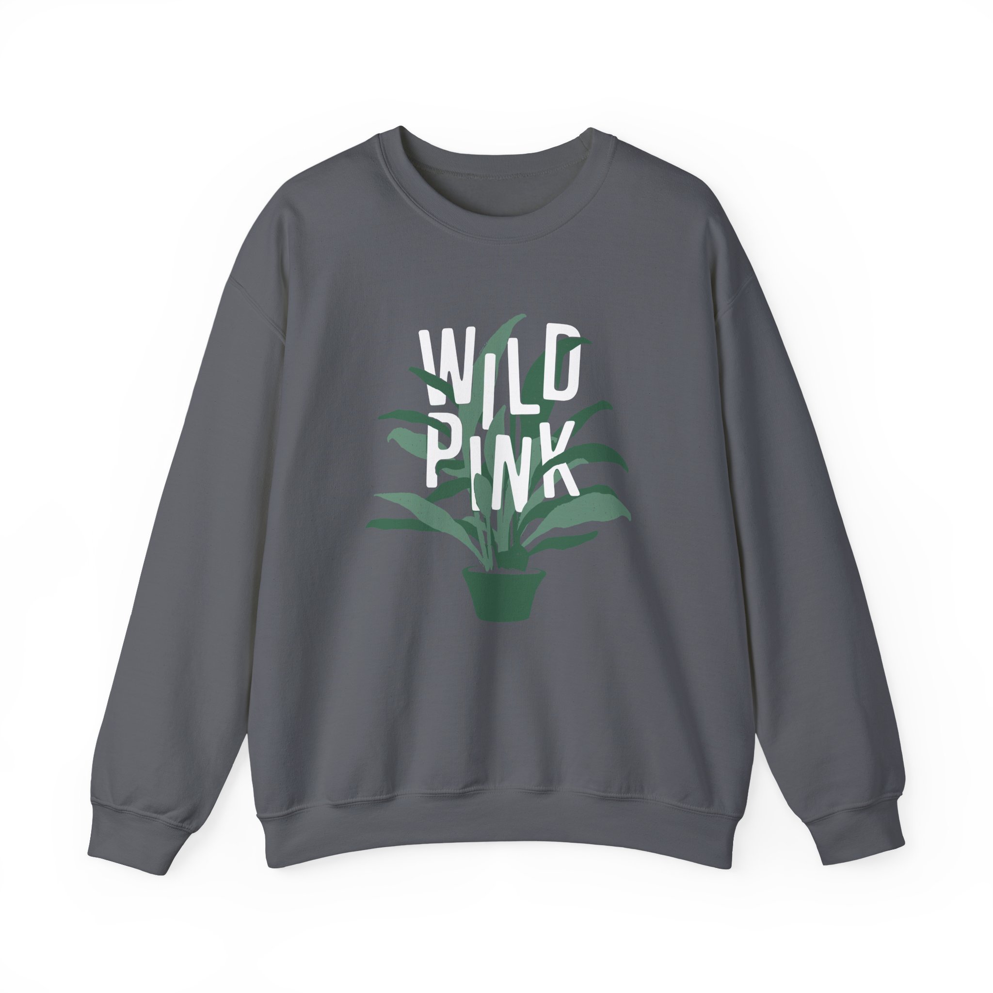 Wild Pink House Plant Unisex Heavy Blendâ„¢ Crewneck Sweatshirt