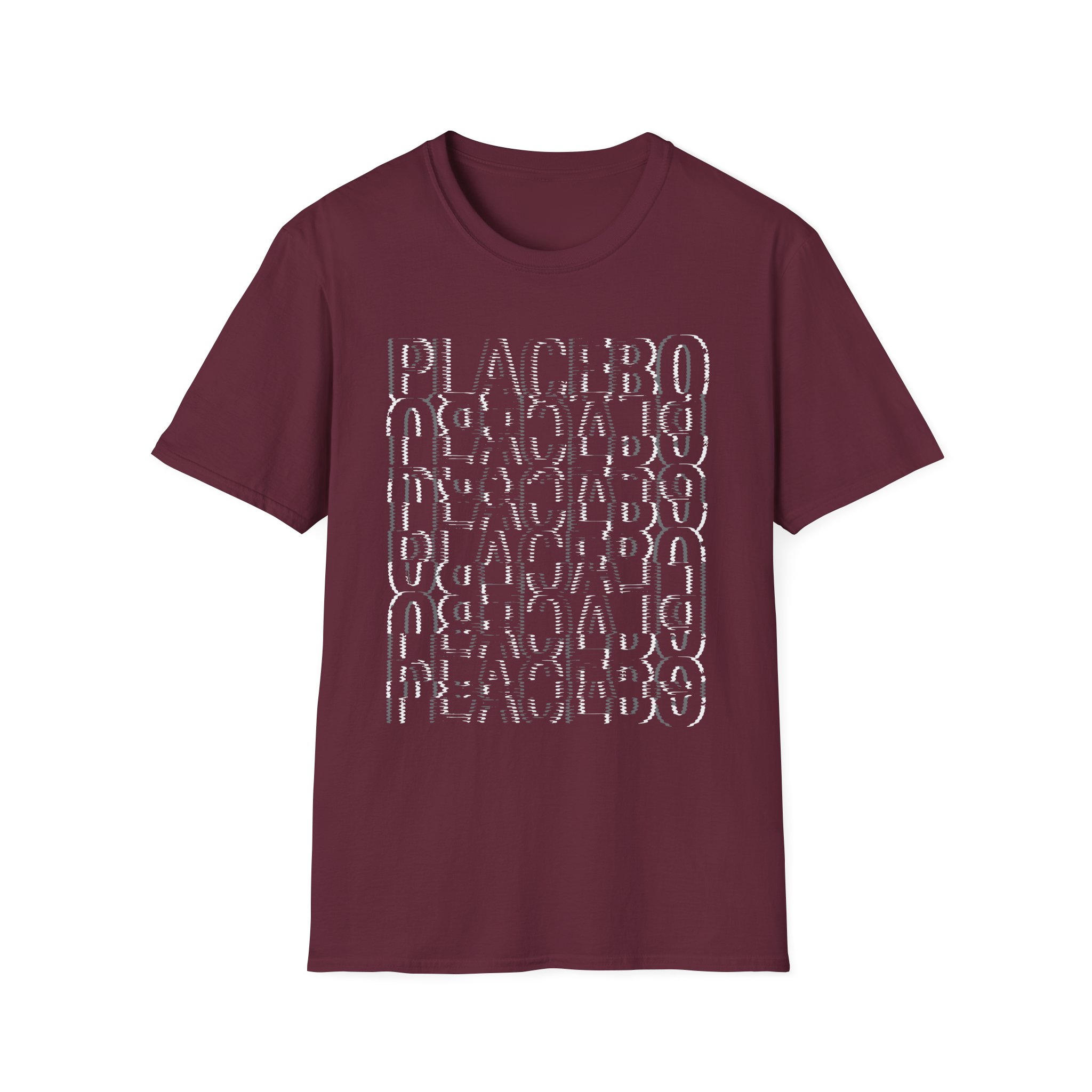 Placebo Black & White Glitch Unisex Softstyle T-Shirt