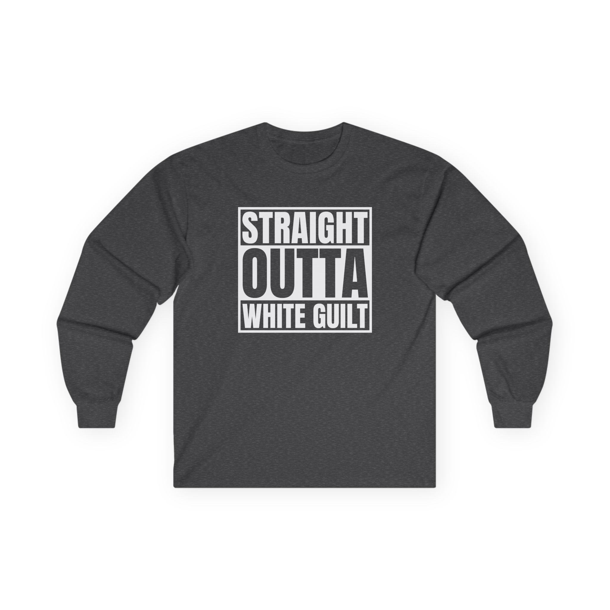 Upchurch Straight Outta White Guilt Unisex Ultra Cotton Long Sleeve Tee