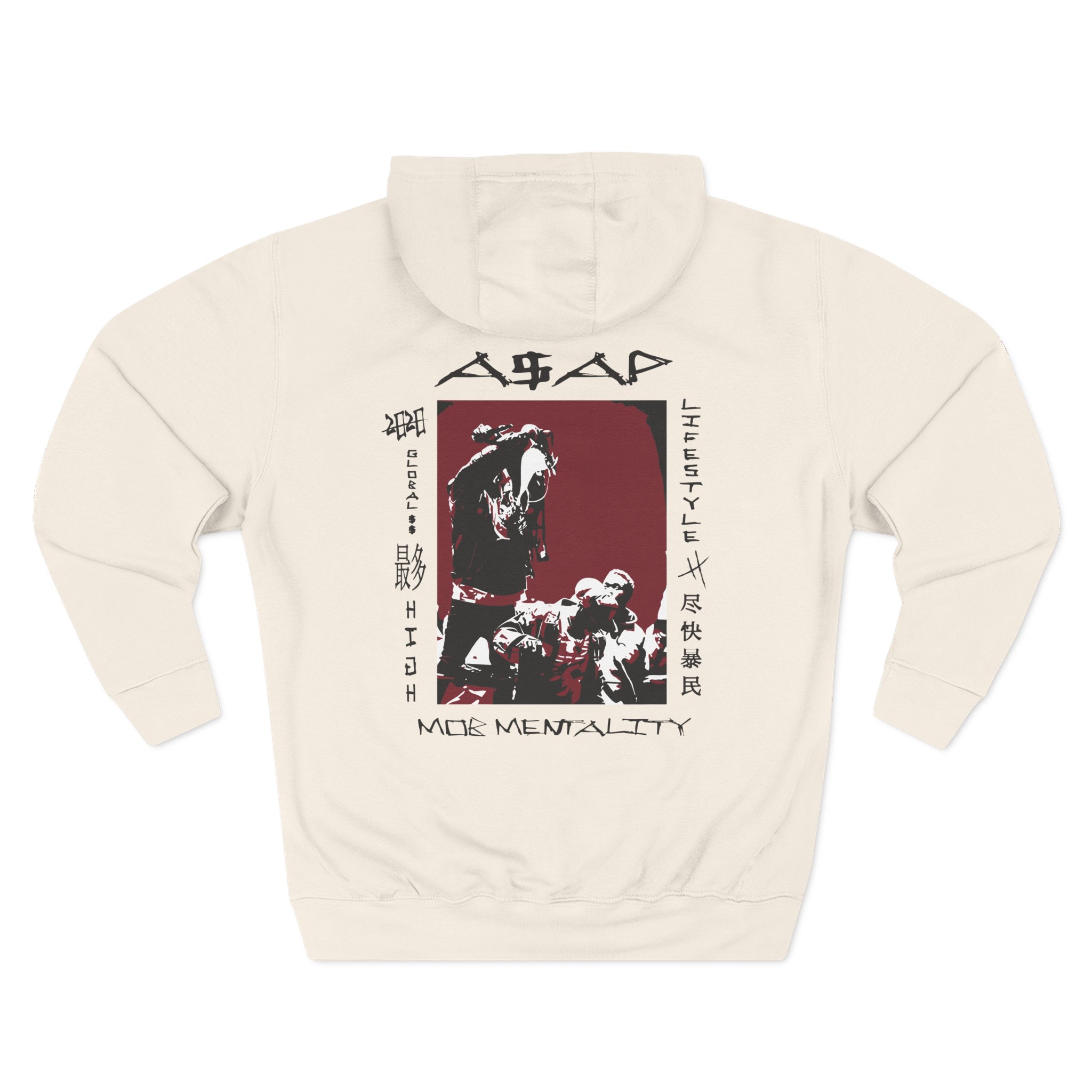 Asap Mob Mentality Three-Panel Fleece Hoodie