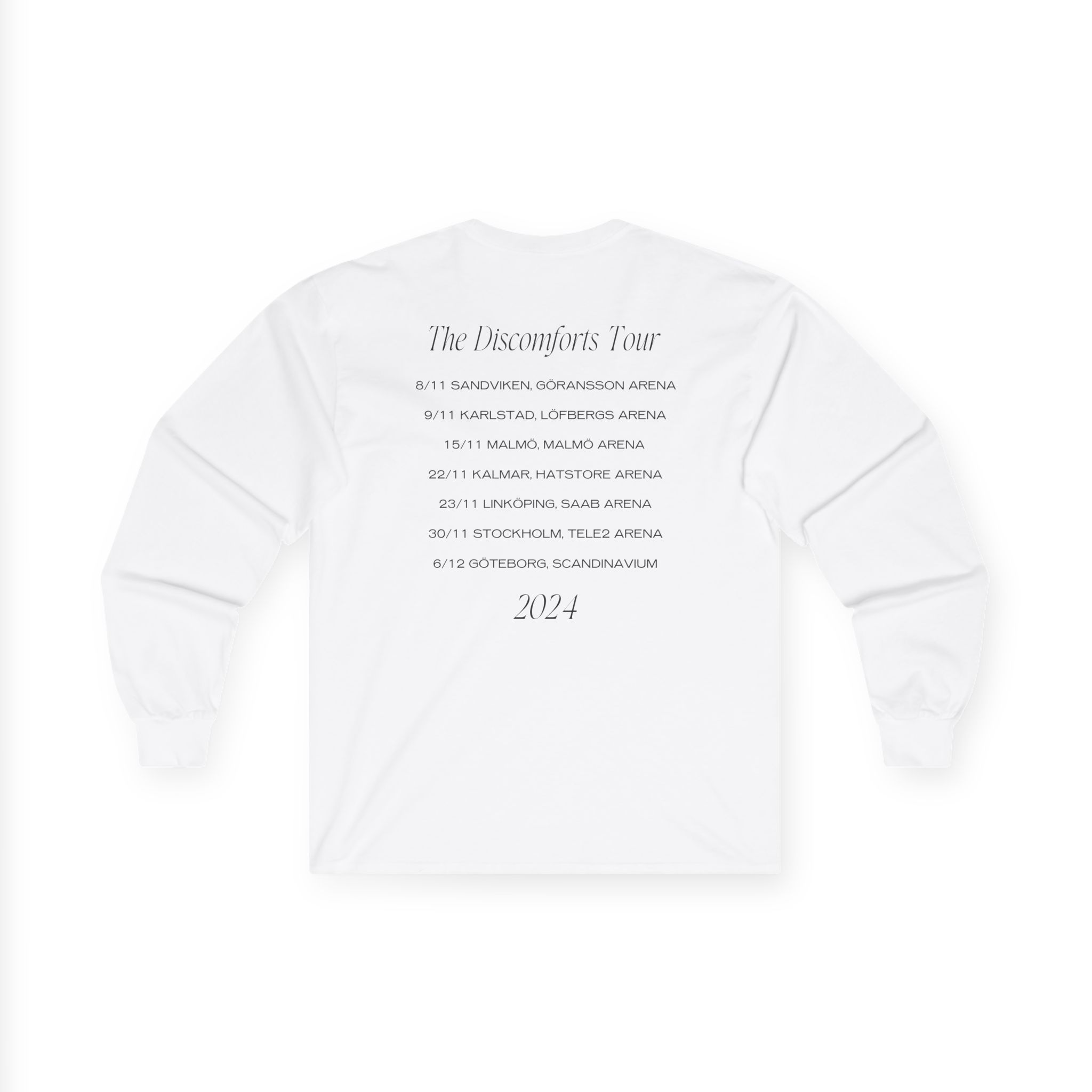 Albin Lee Meldau Discomforts Tour Unisex Ultra Cotton Long Sleeve Tee