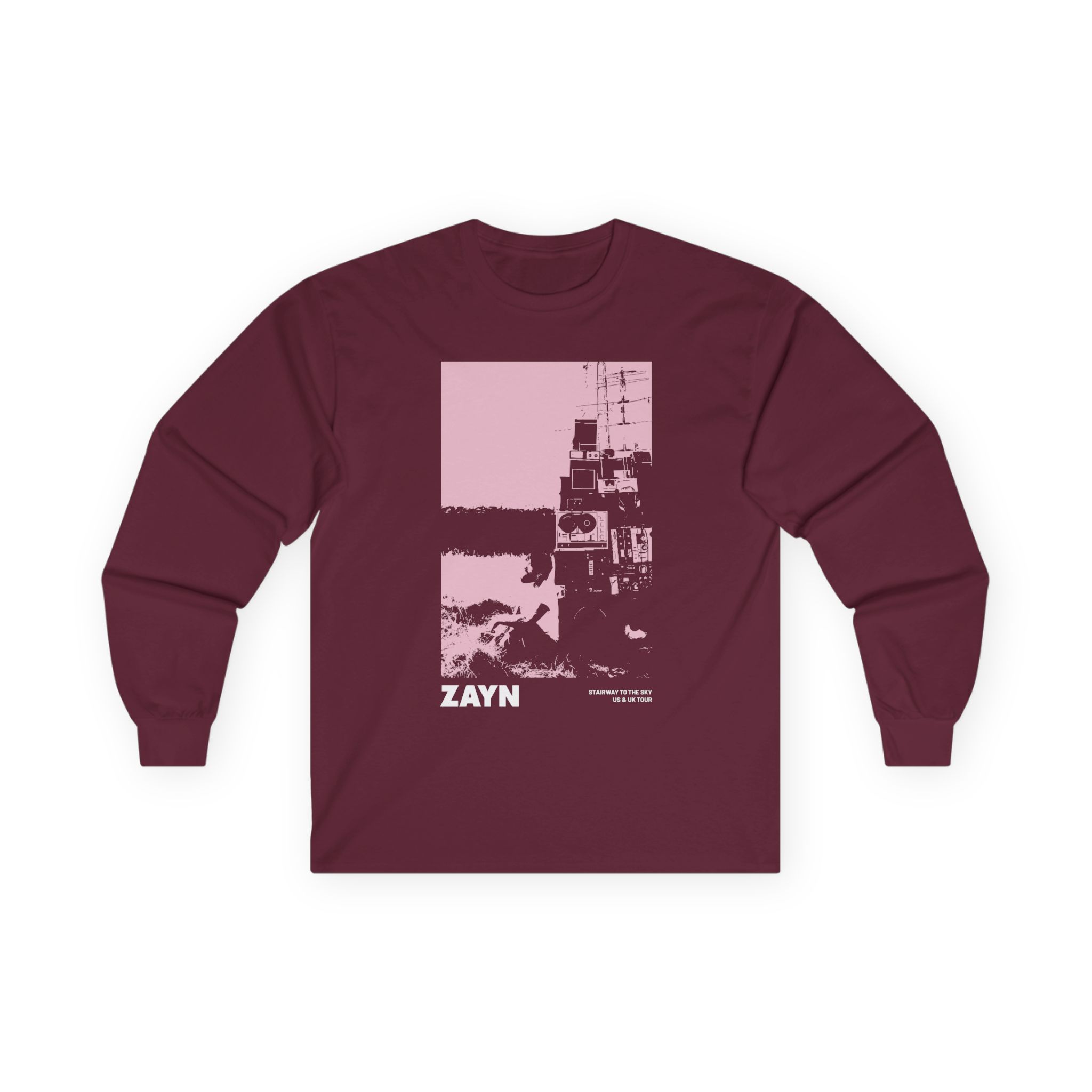 Zayn Malik Antenna Itin Faded Unisex Ultra Cotton Long Sleeve Tee