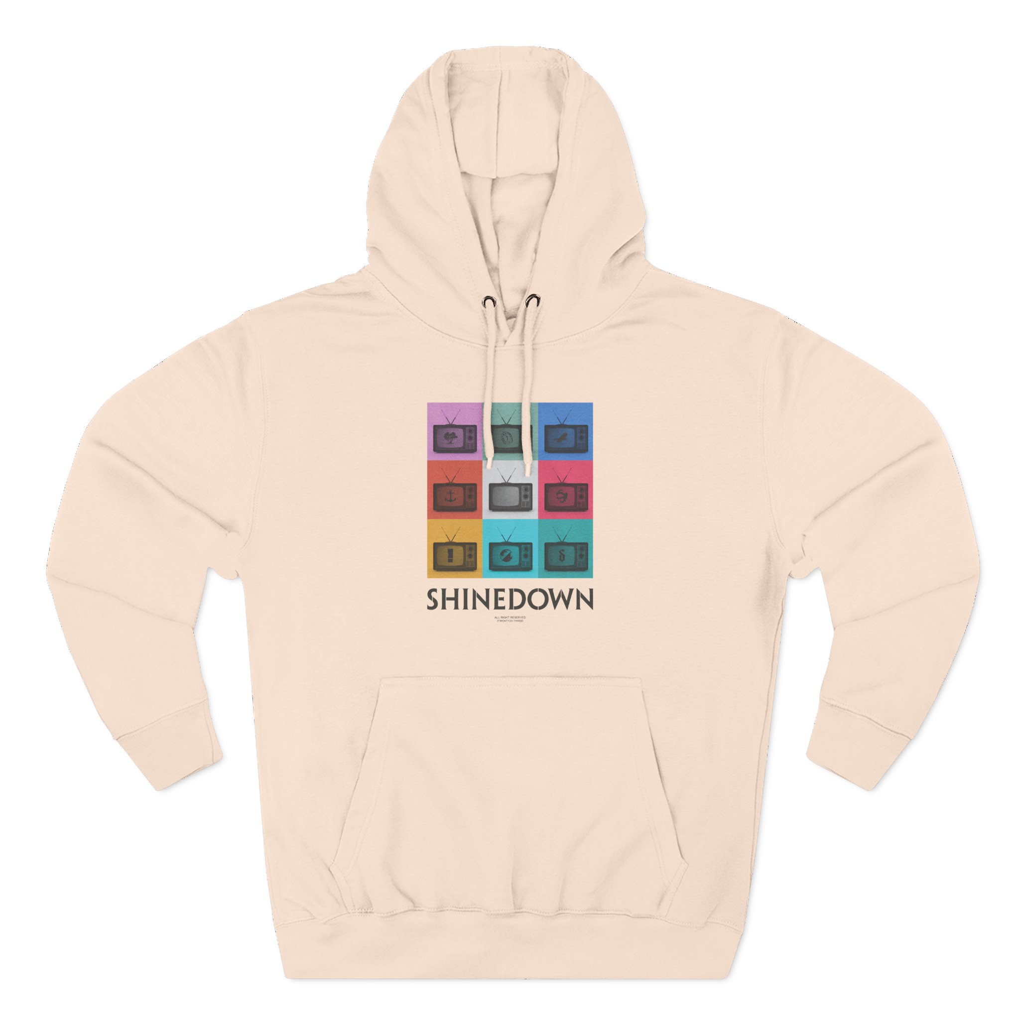 Shinedown TV Discography Three-Panel Fleece Hoodie