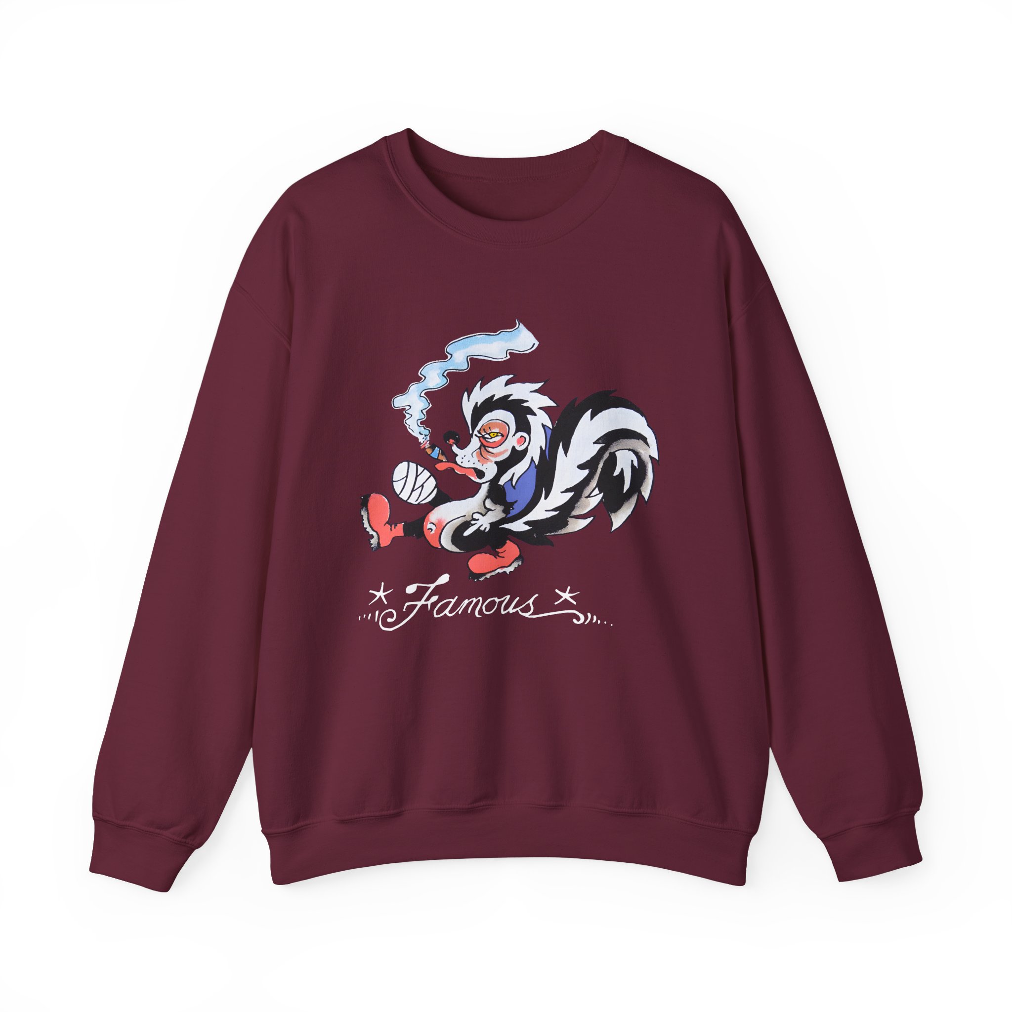 Kim Petras Famous Skunk Boxy Unisex Heavy Blendâ„¢ Crewneck Sweatshirt