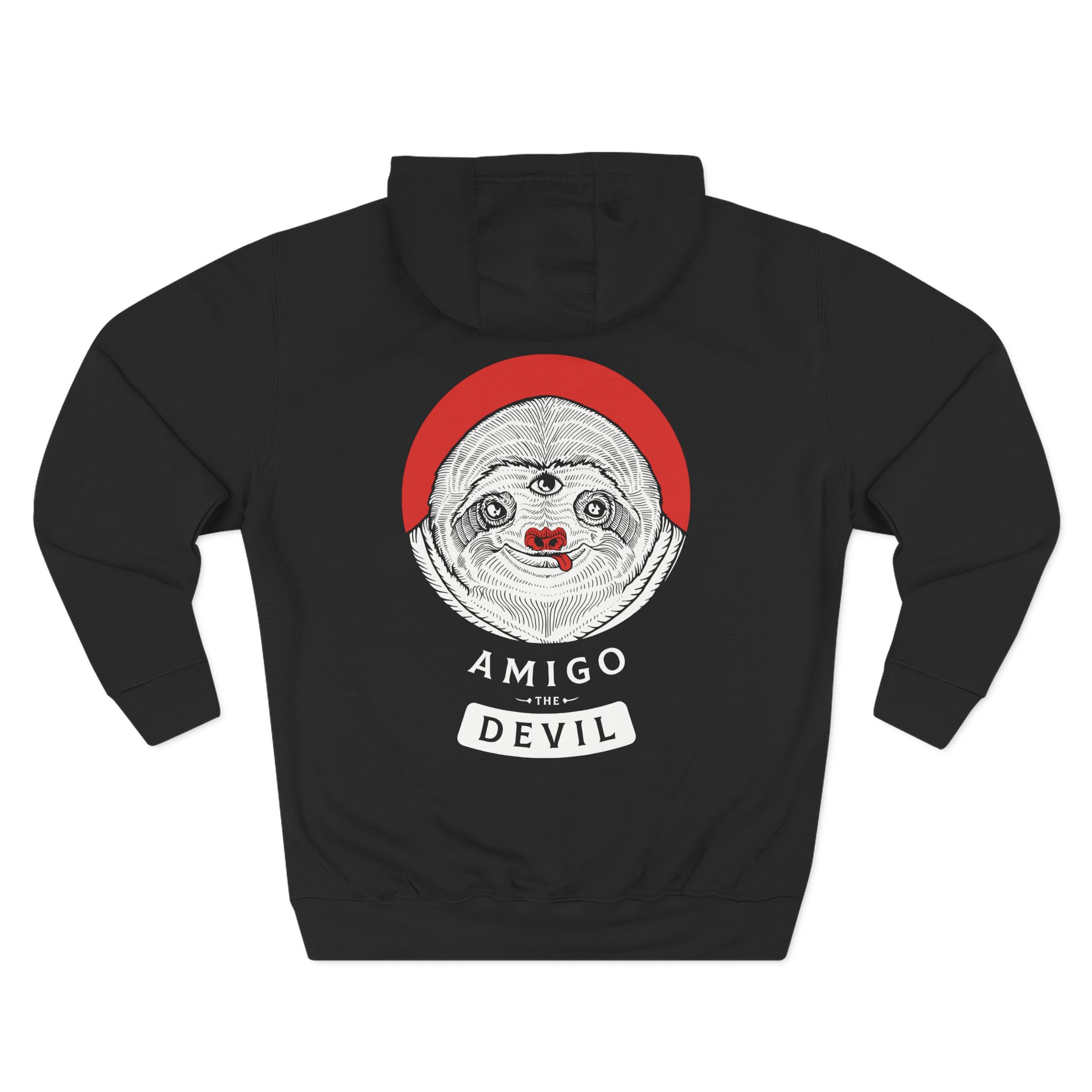Amigo the Devil Hanging Around Three-Panel Fleece Hoodie