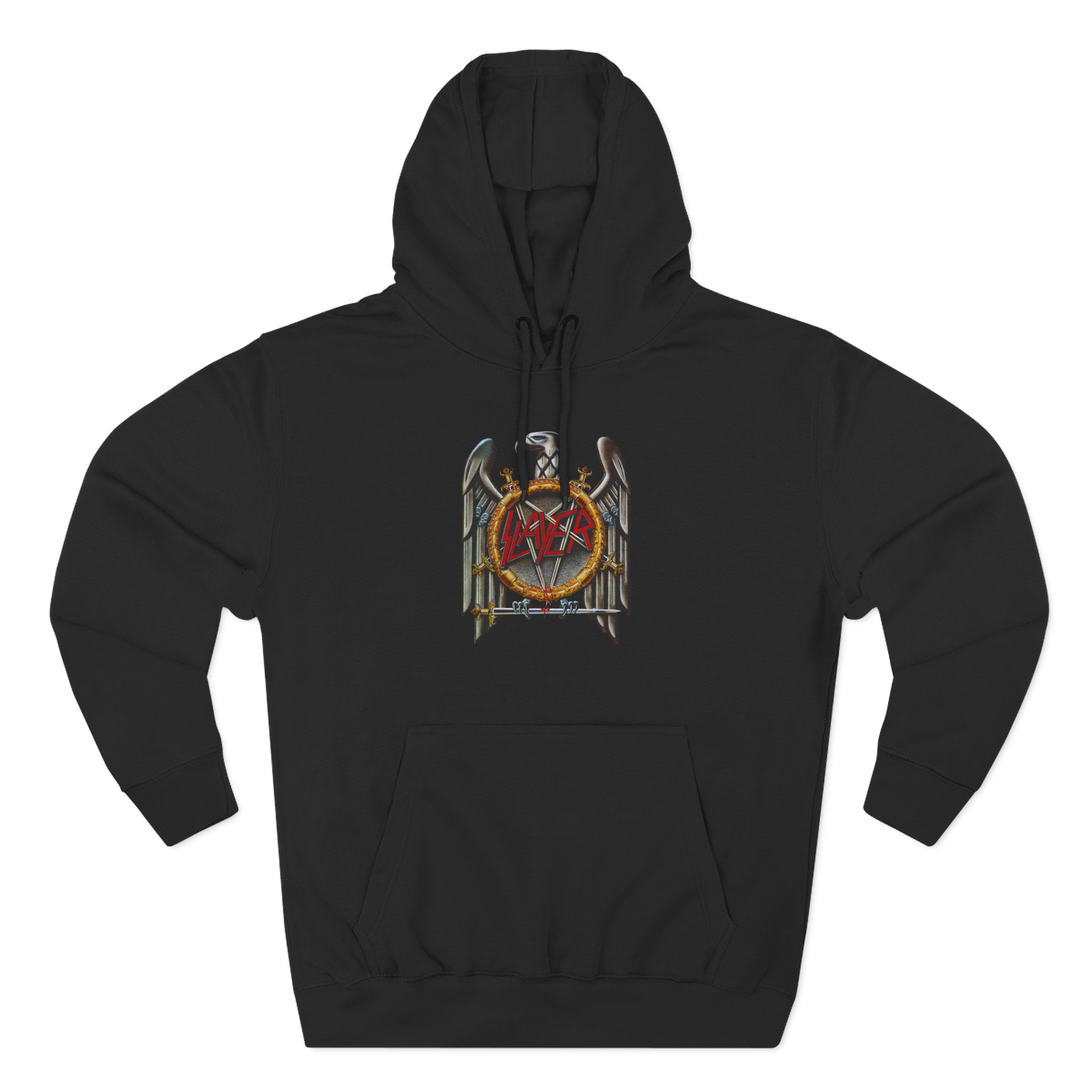 Slayer Silver Eagle Three-Panel Fleece Hoodie
