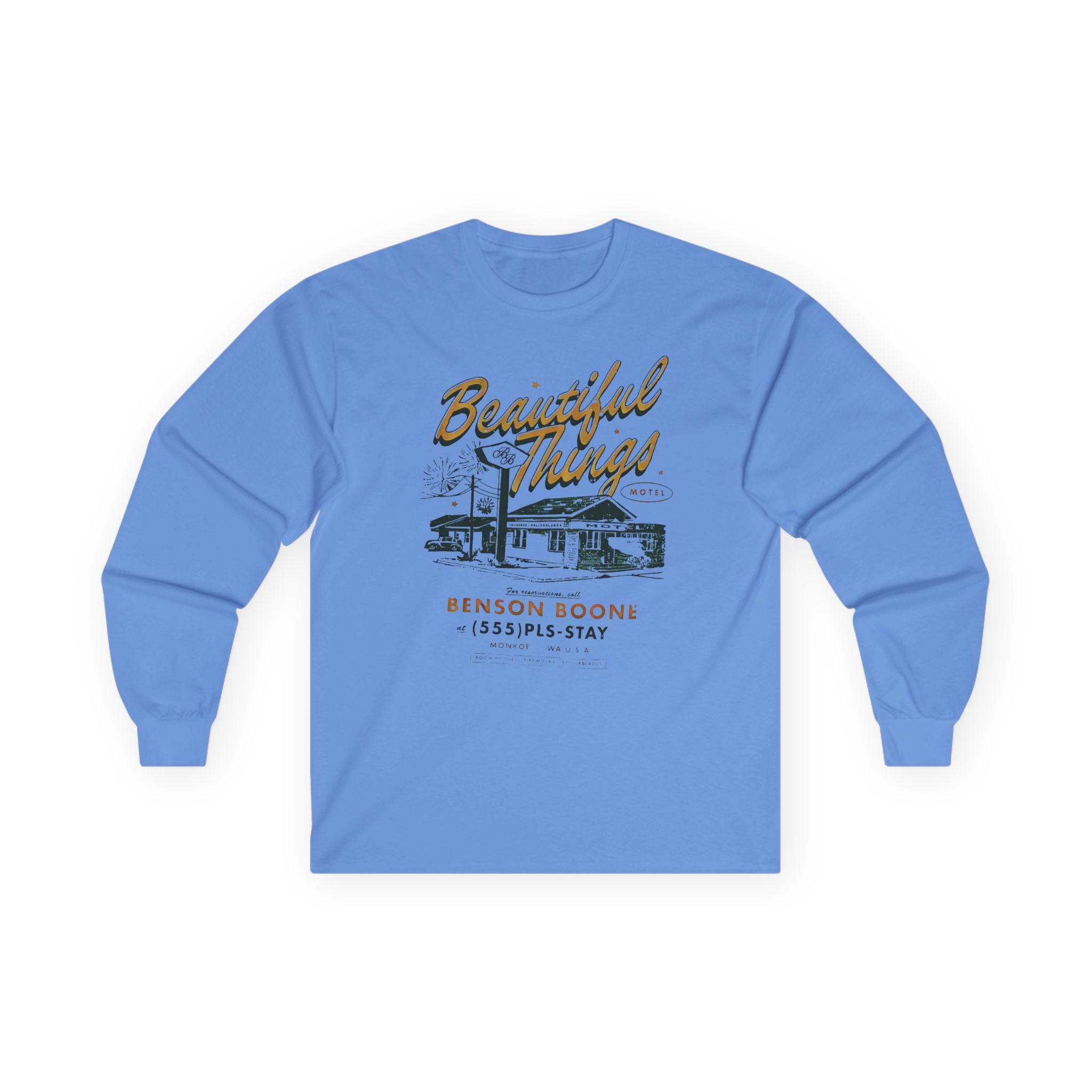 Benson Boone Beautiful Things Motel Unisex Ultra Cotton Long Sleeve Tee