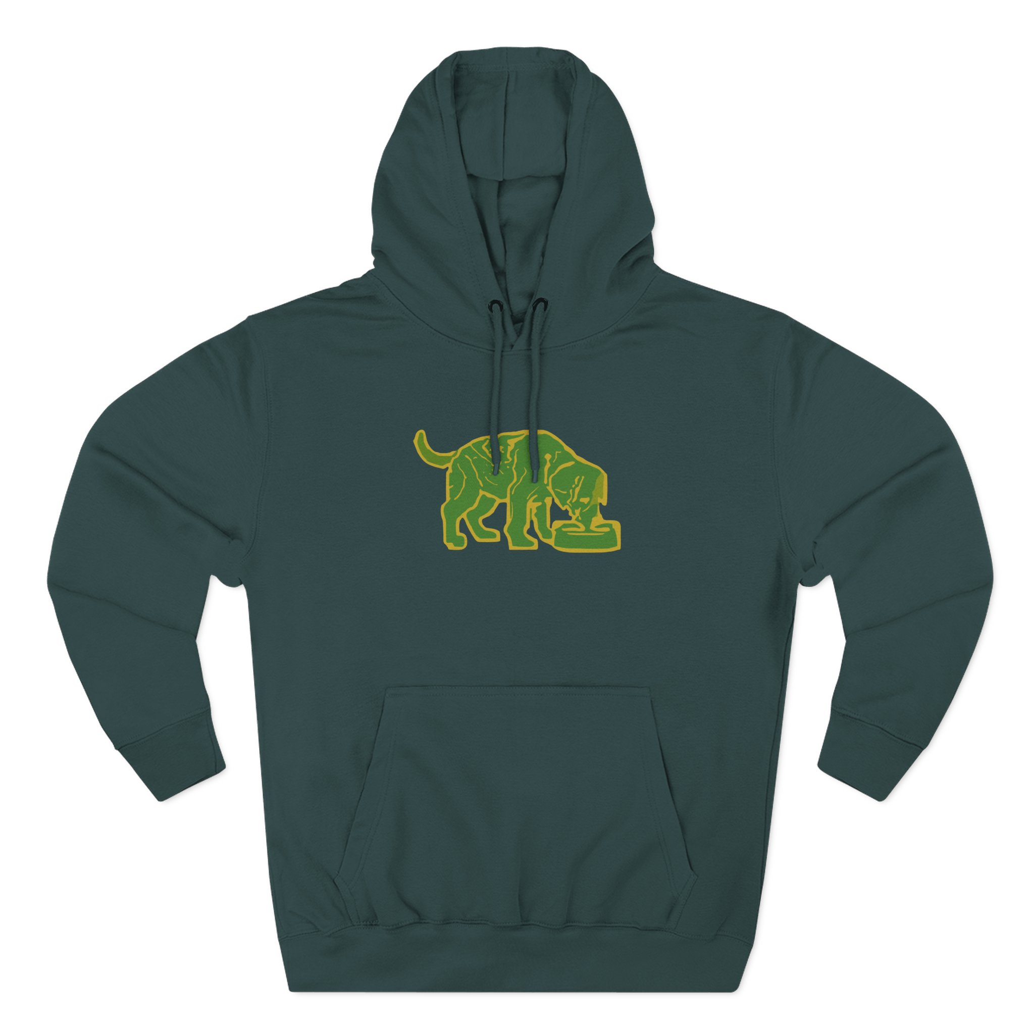 Niko B Green Pixel Dog Three-panel Fleece Hoodie