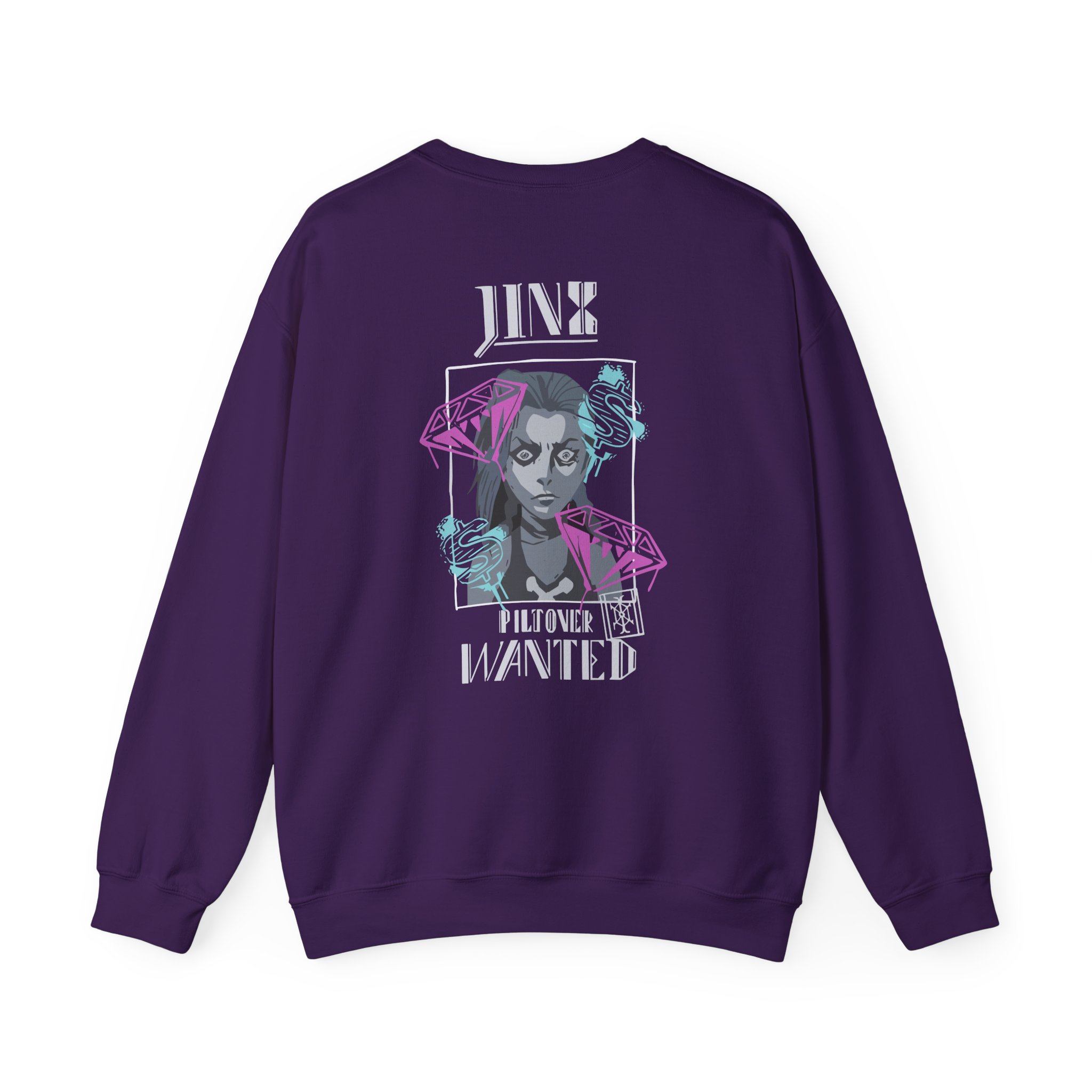 Jinx Arcane Unisex Heavy Blendâ„¢ Crewneck Sweatshirt