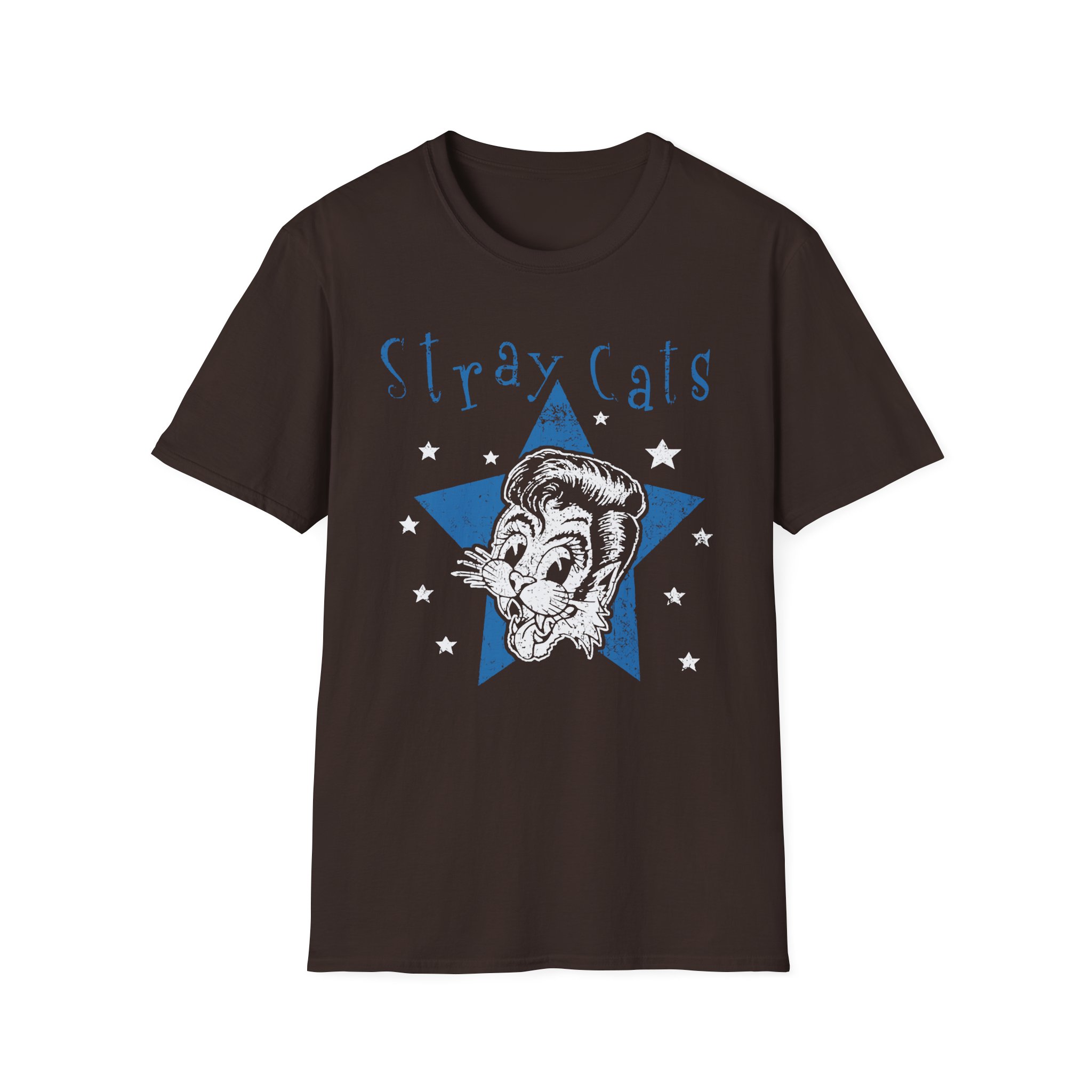 Stray Cats Star Cat Unisex Softstyle T-Shirt