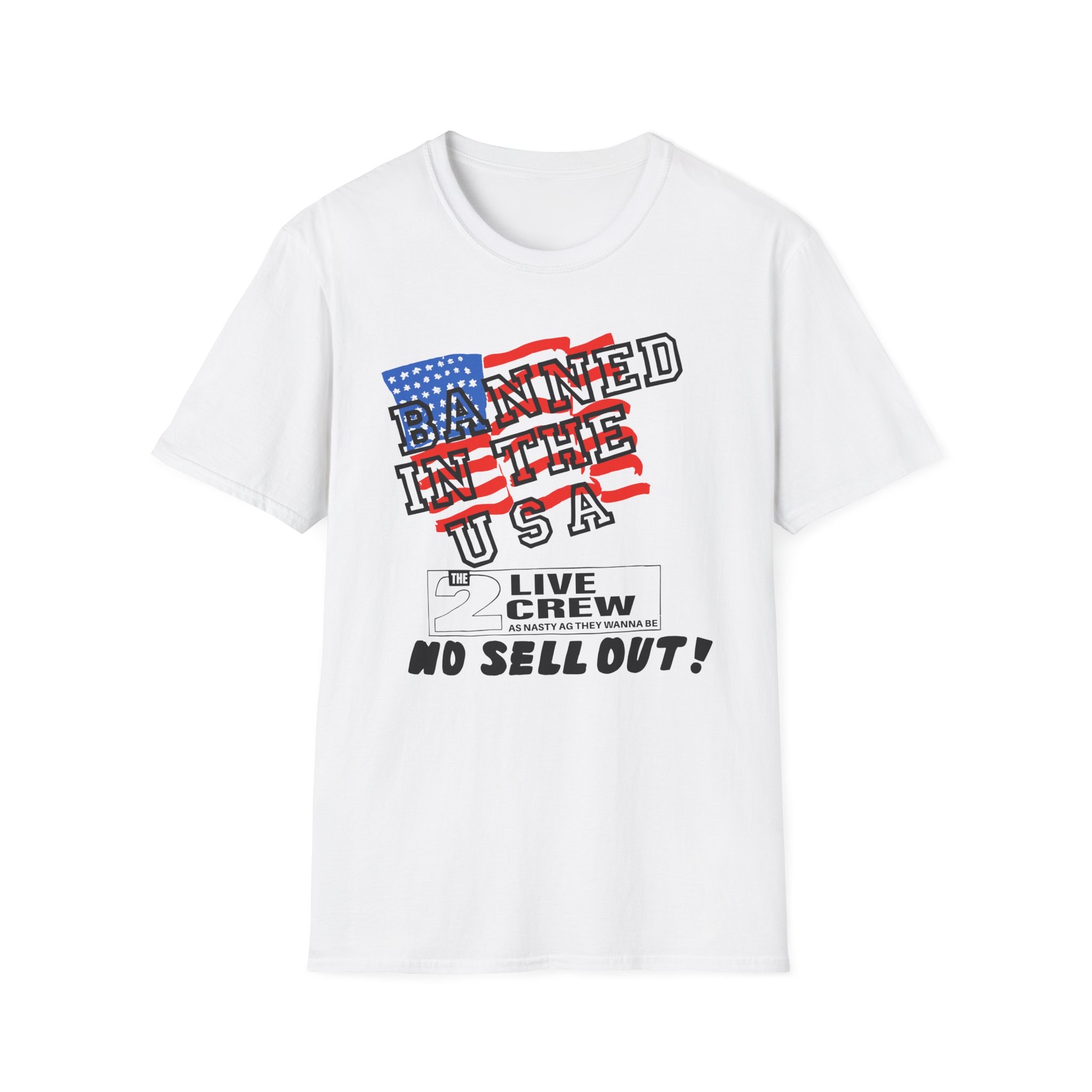 2 Live Crew Banned in the U.s.a. Luke Records Unisex Softstyle T-Shirt