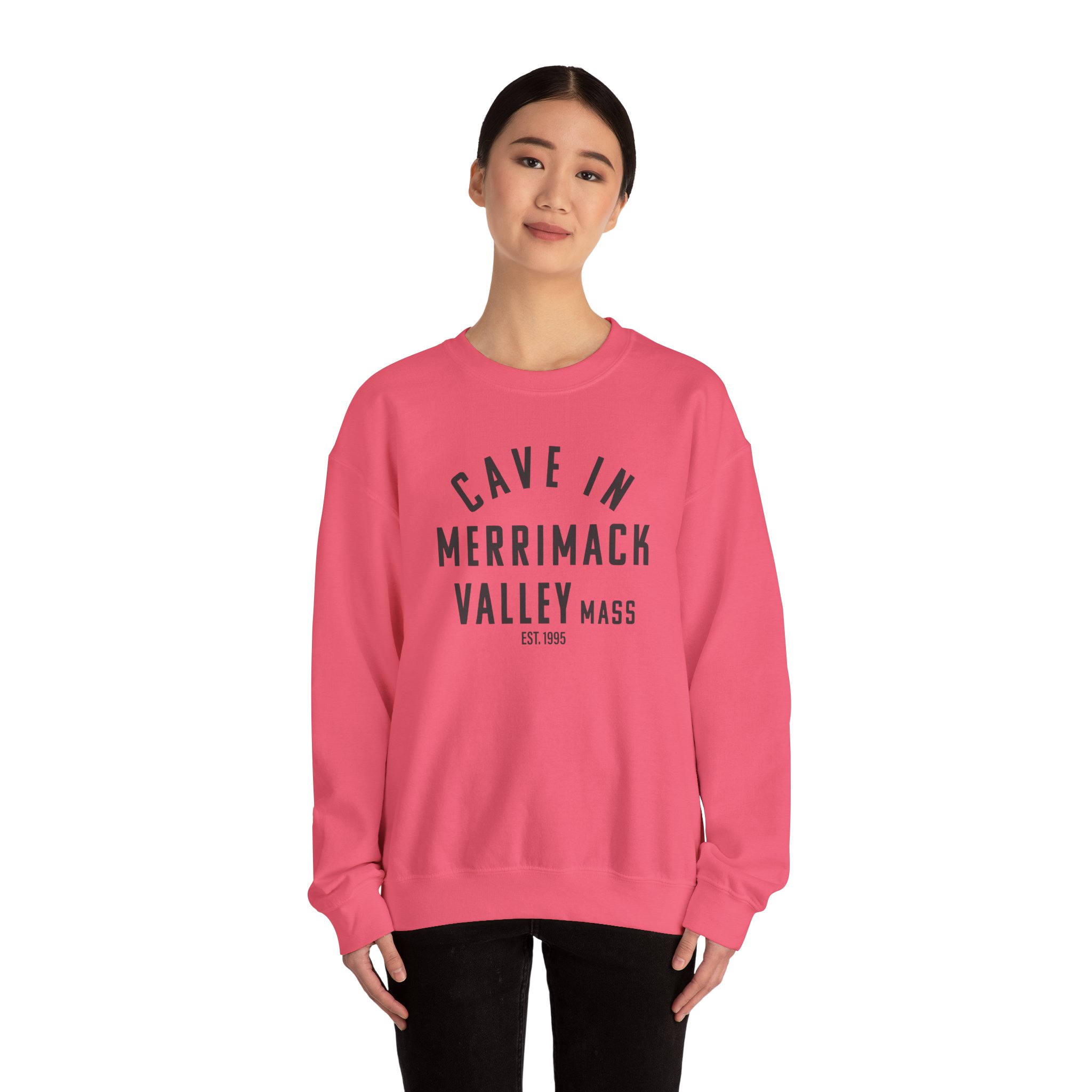 Cave in Merrimack Valley: Blackened Unisex Heavy Blendâ„¢ Crewneck Sweatshirt