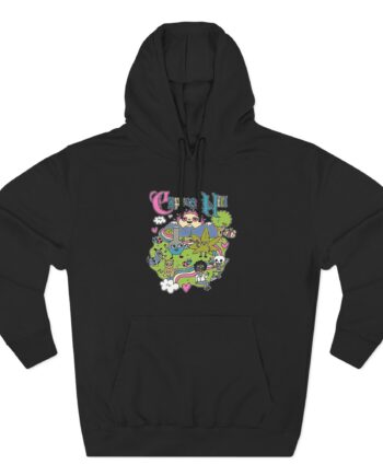 Cypress Hill Happy Time by Sean Solomon Three-Panel Fleece Hoodie