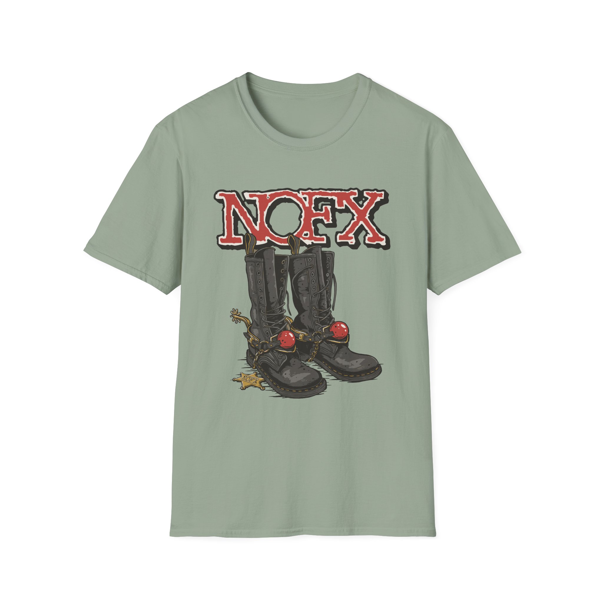 Nofx Boots Unisex Softstyle T-Shirt