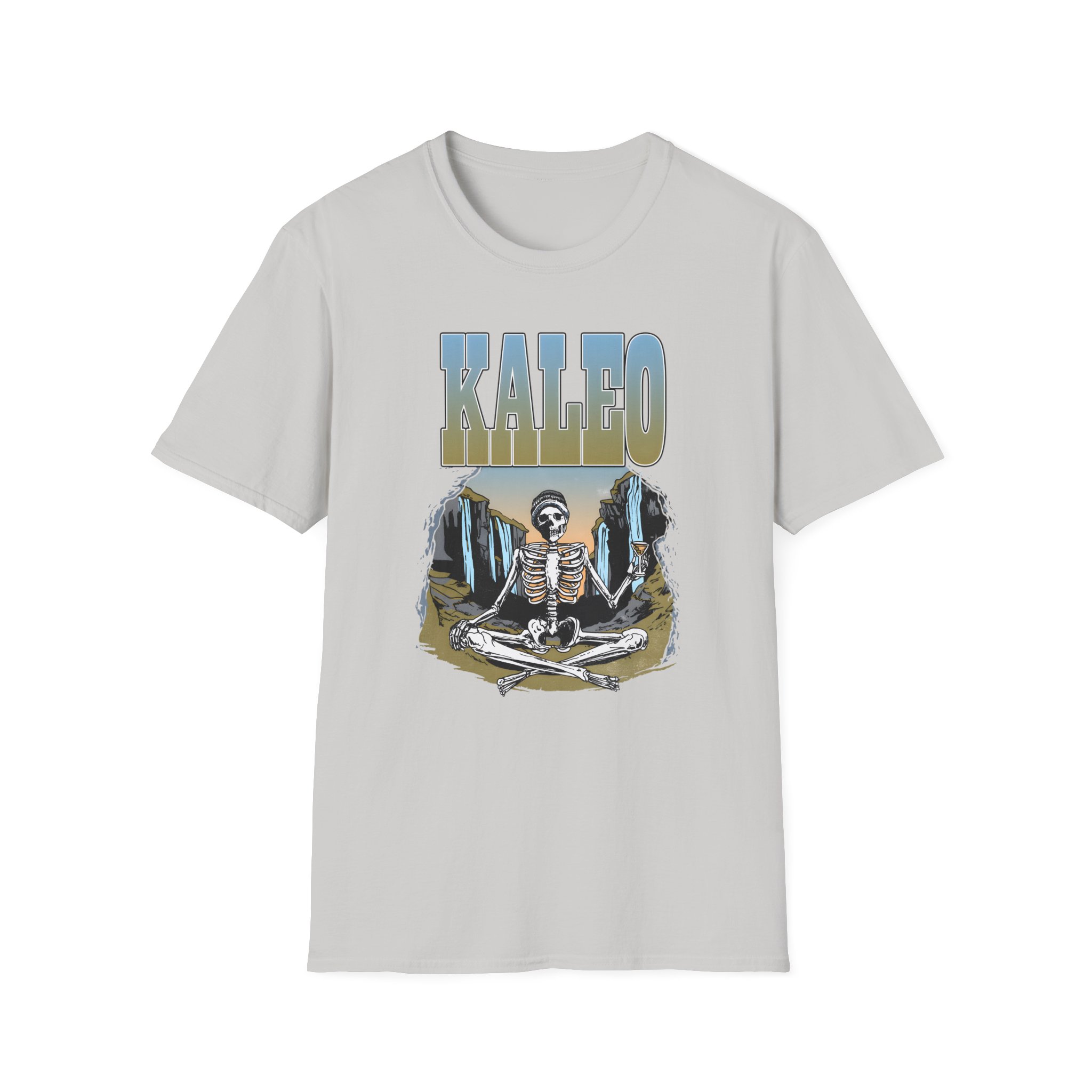 Kaleo Meditating Skeleton Unisex Softstyle T-Shirt
