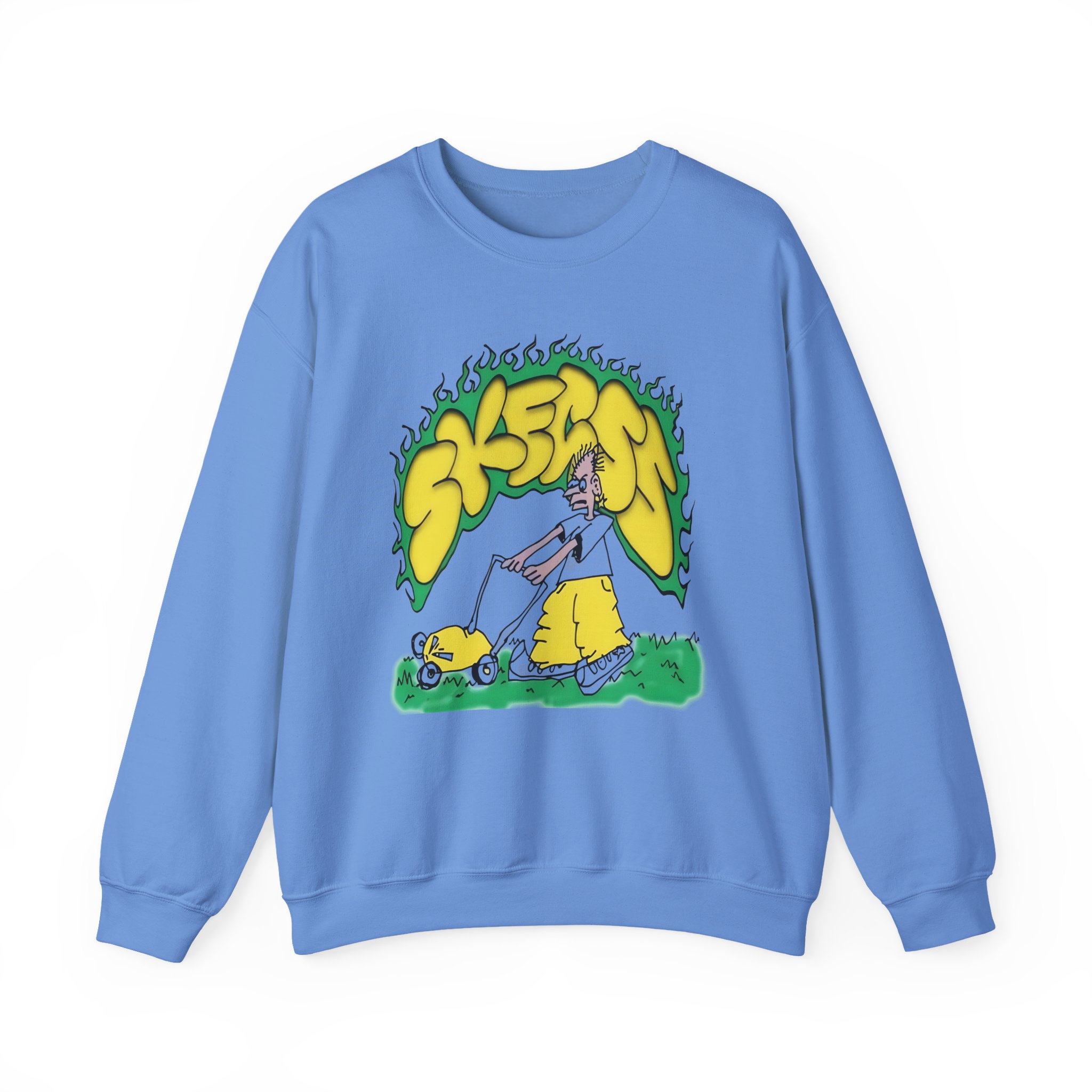 Skegss Lawn Mower Unisex Heavy Blendâ„¢ Crewneck Sweatshirt