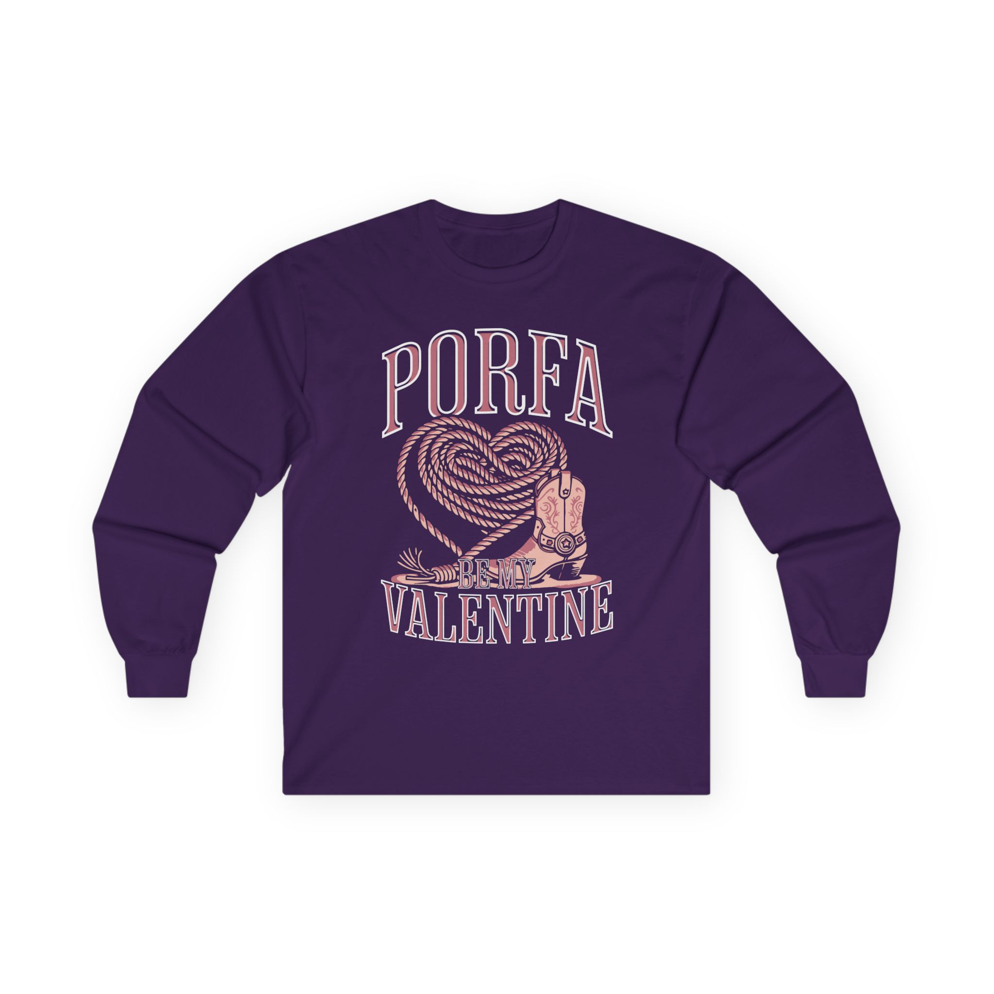Porfa Be My Valentine Unisex Ultra Cotton Long Sleeve Tee