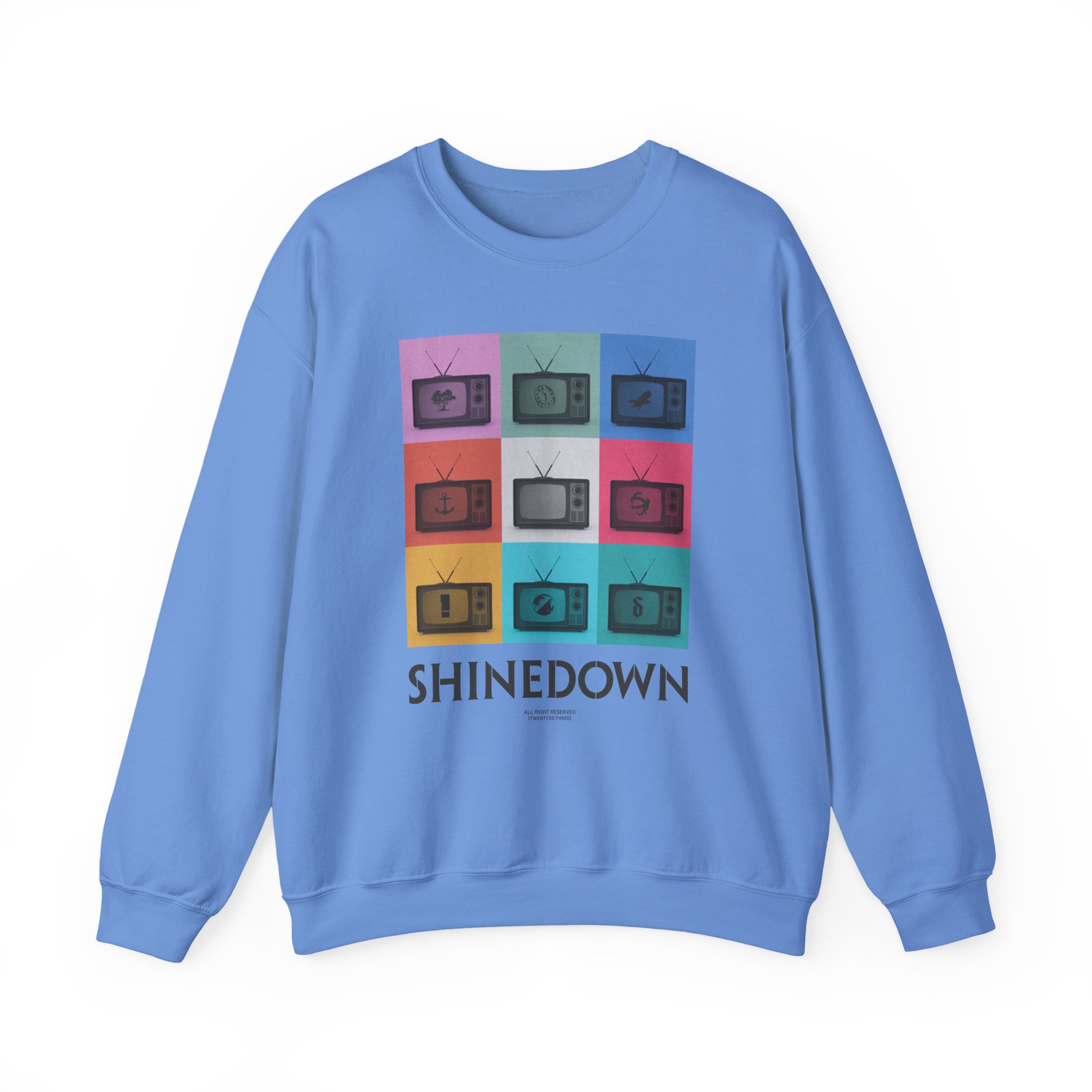 Shinedown TV Discography Unisex Heavy Blendâ„¢ Crewneck Sweatshirt