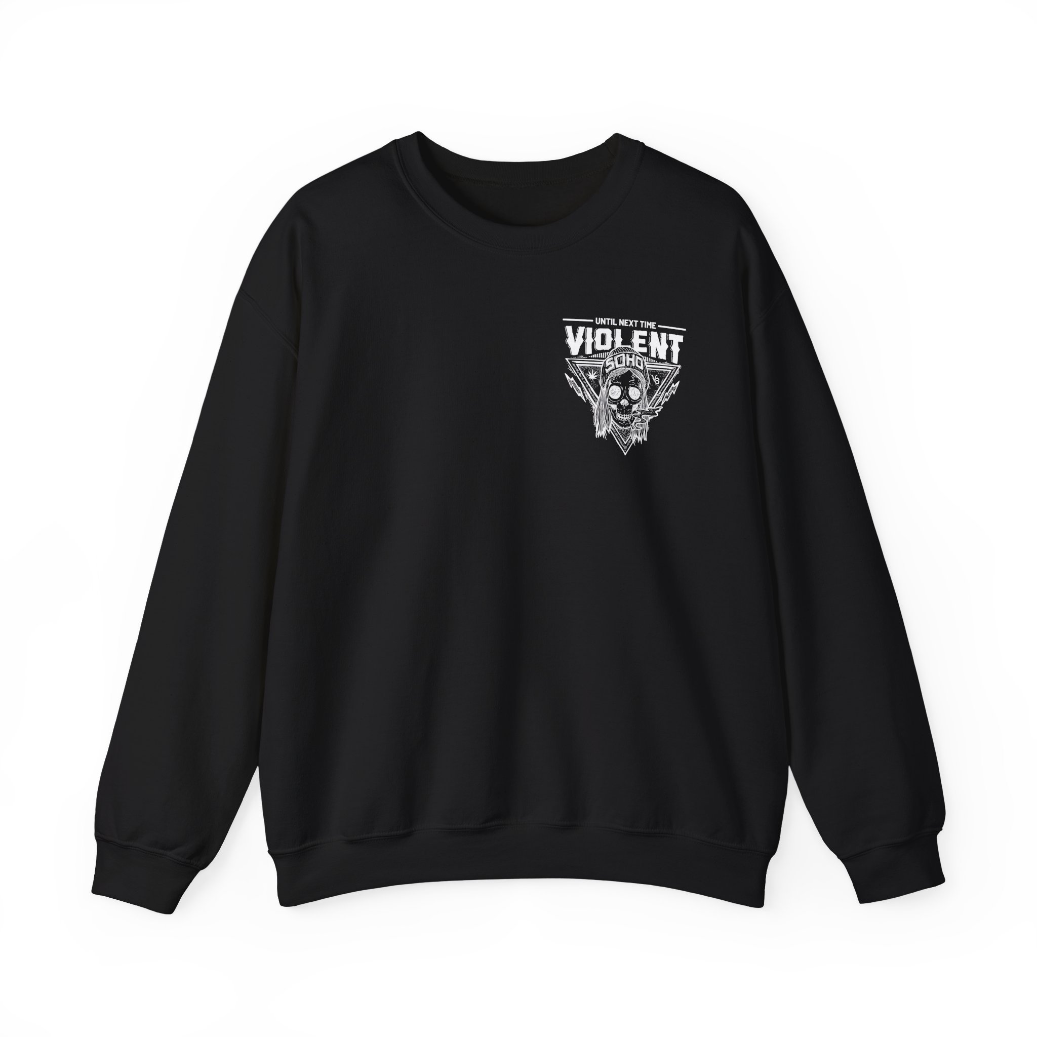 Violent Soho Until Next Time Blazin' Skull Unisex Heavy Blendâ„¢ Crewneck Sweatshirt