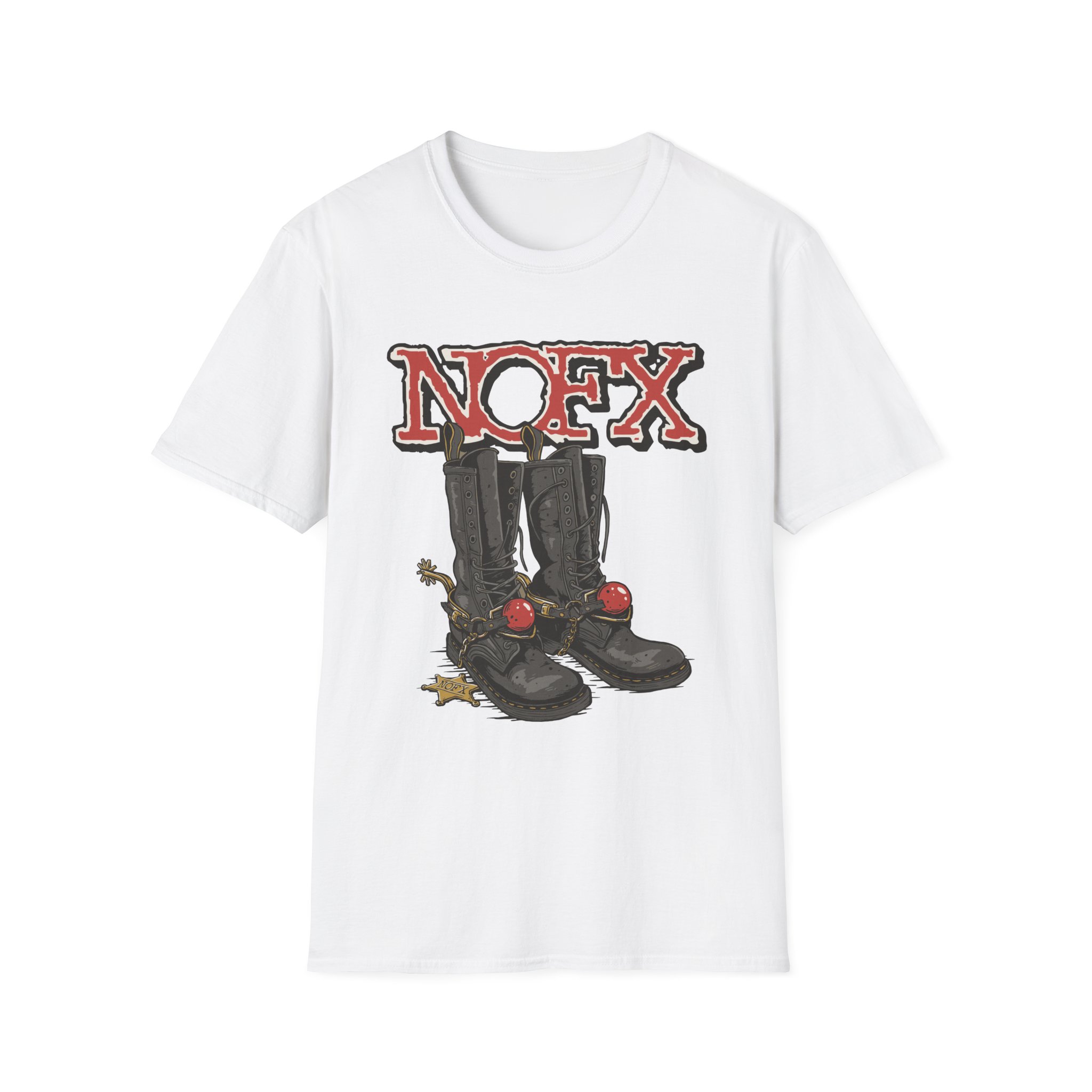 Nofx Boots Unisex Softstyle T-Shirt