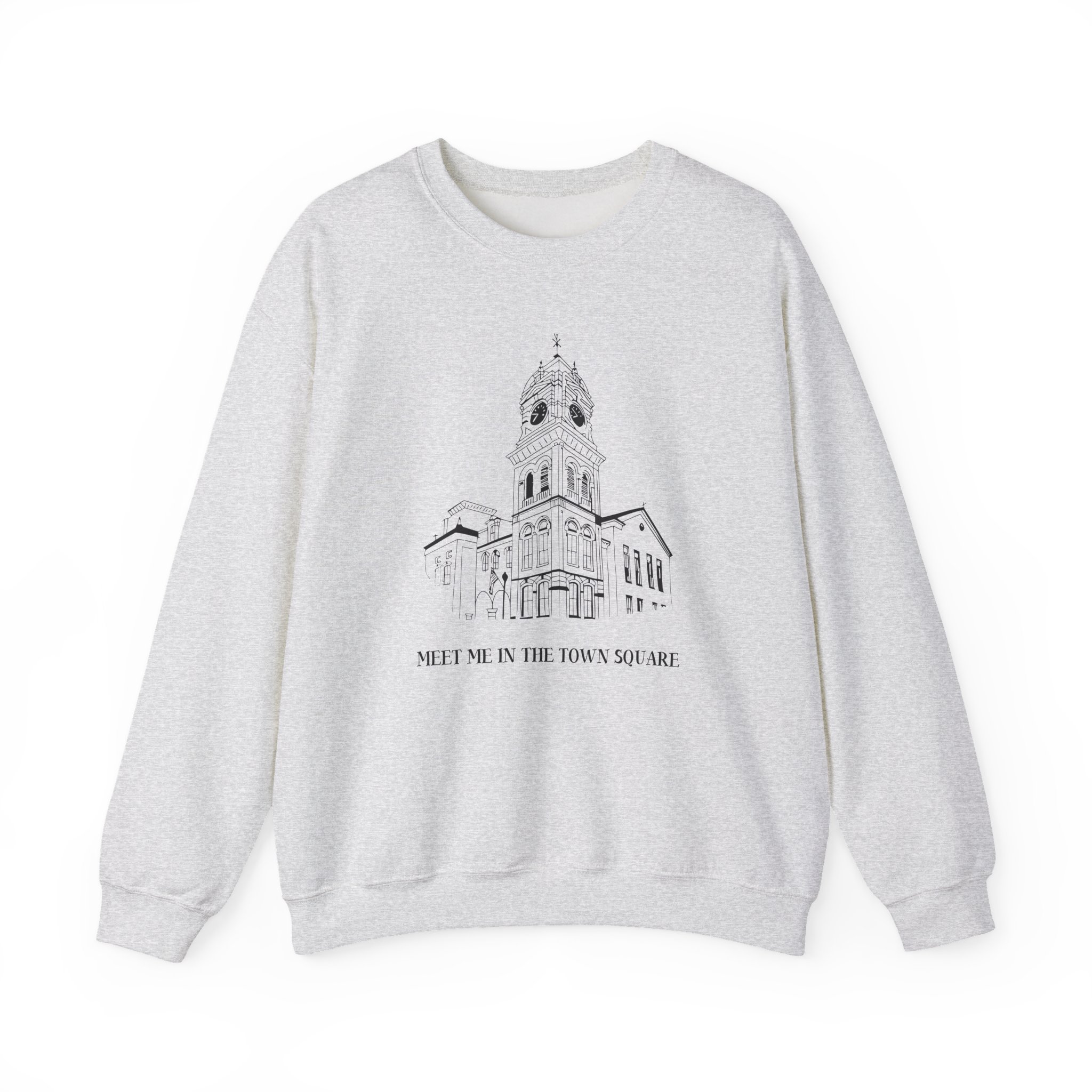 Nina Dobrev Eet Me in the Town Square Unisex Heavy Blendâ„¢ Crewneck Sweatshirt