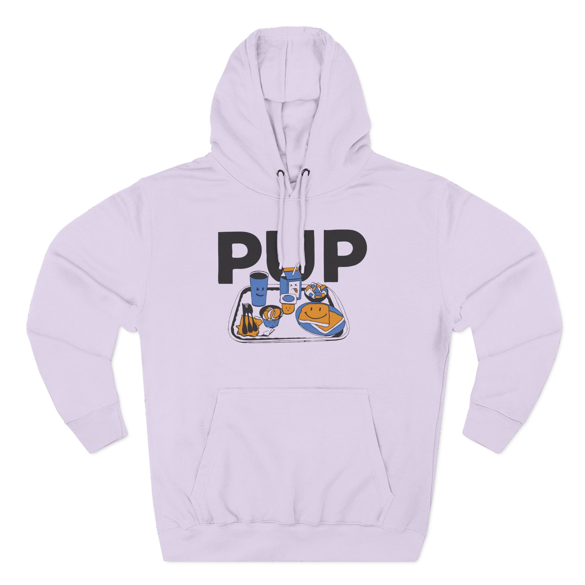 Pup Lunch Tray Three-Panel Fleece Hoodie