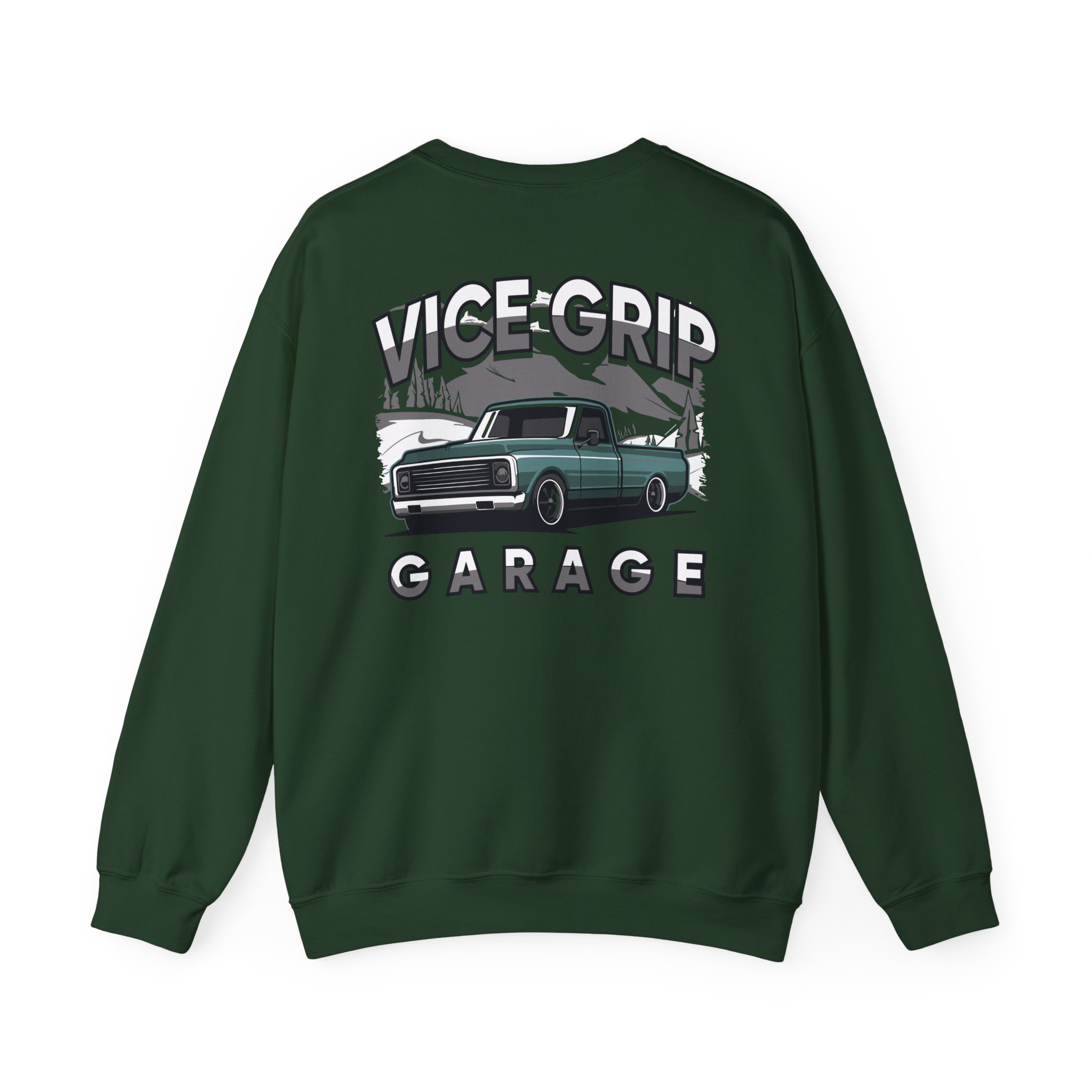 Vicegripgarage Winter Truck Unisex Heavy Blendâ„¢ Crewneck Sweatshirt