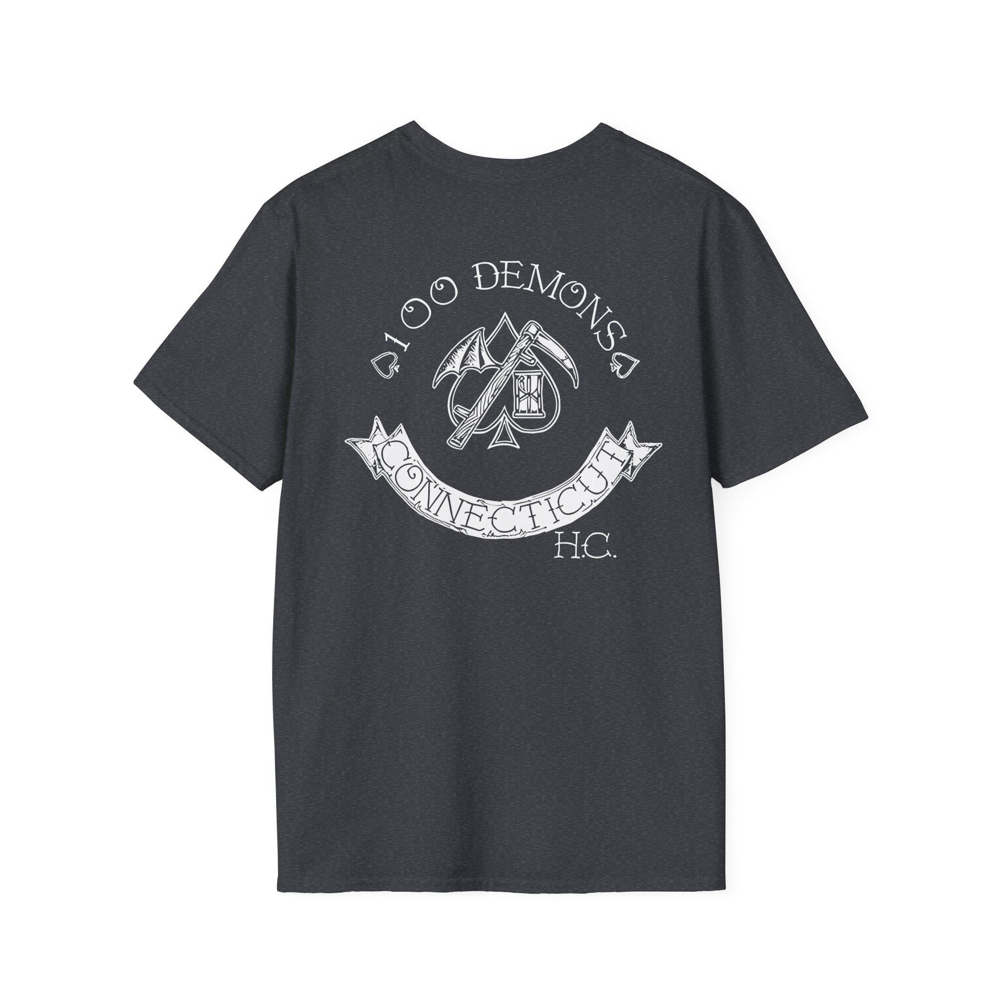 100 Demons Spade Sickle Unisex Softstyle T-Shirt