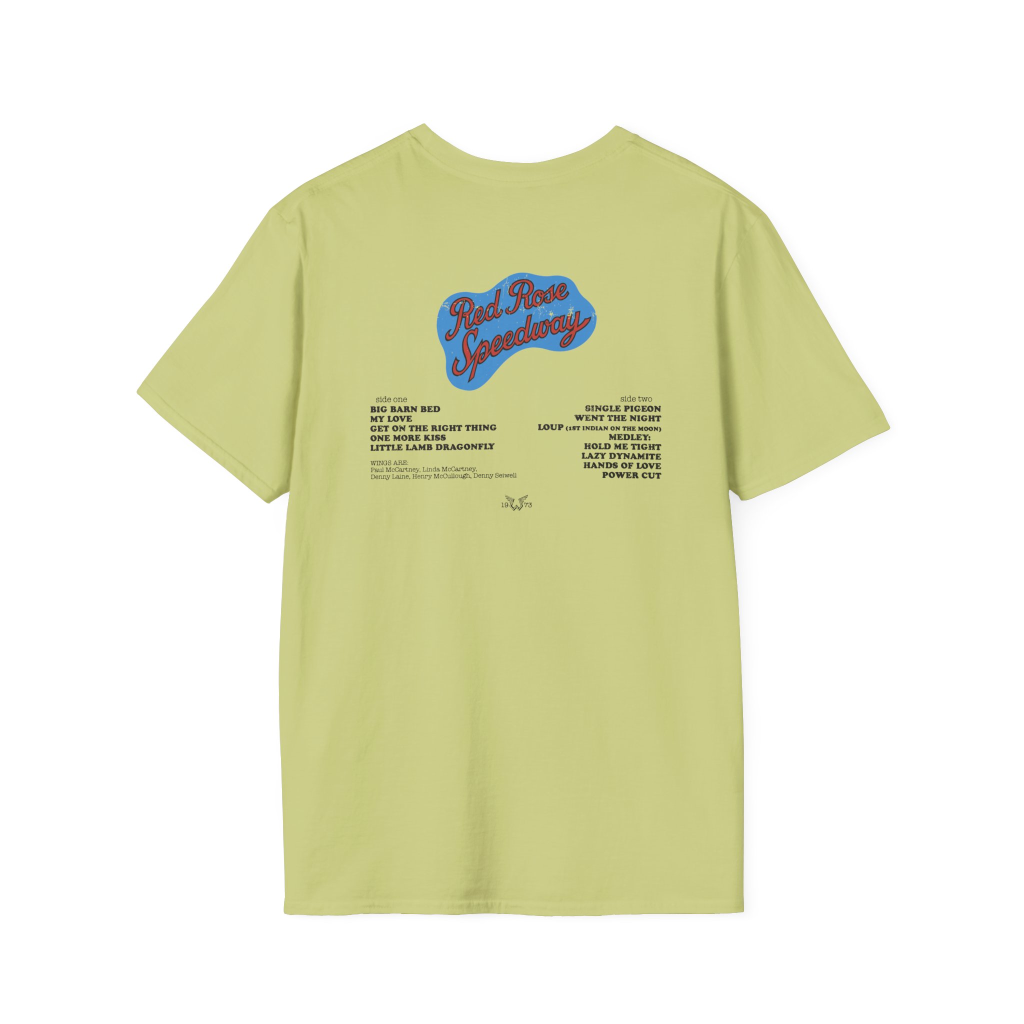 Wings Red Rose Unisex Softstyle T-Shirt