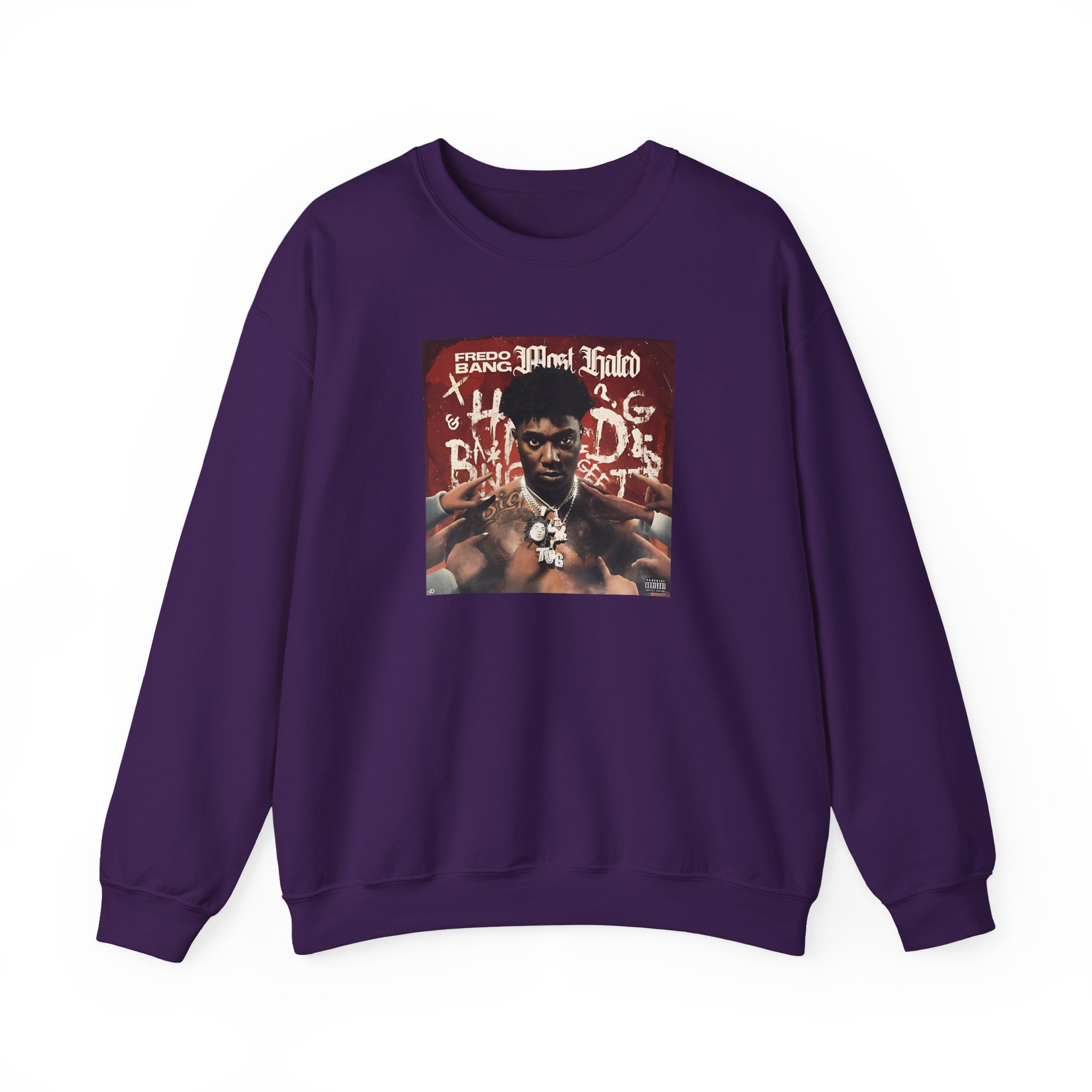 Fredo Bang Most Hated Unisex Heavy Blendâ„¢ Crewneck Sweatshirt