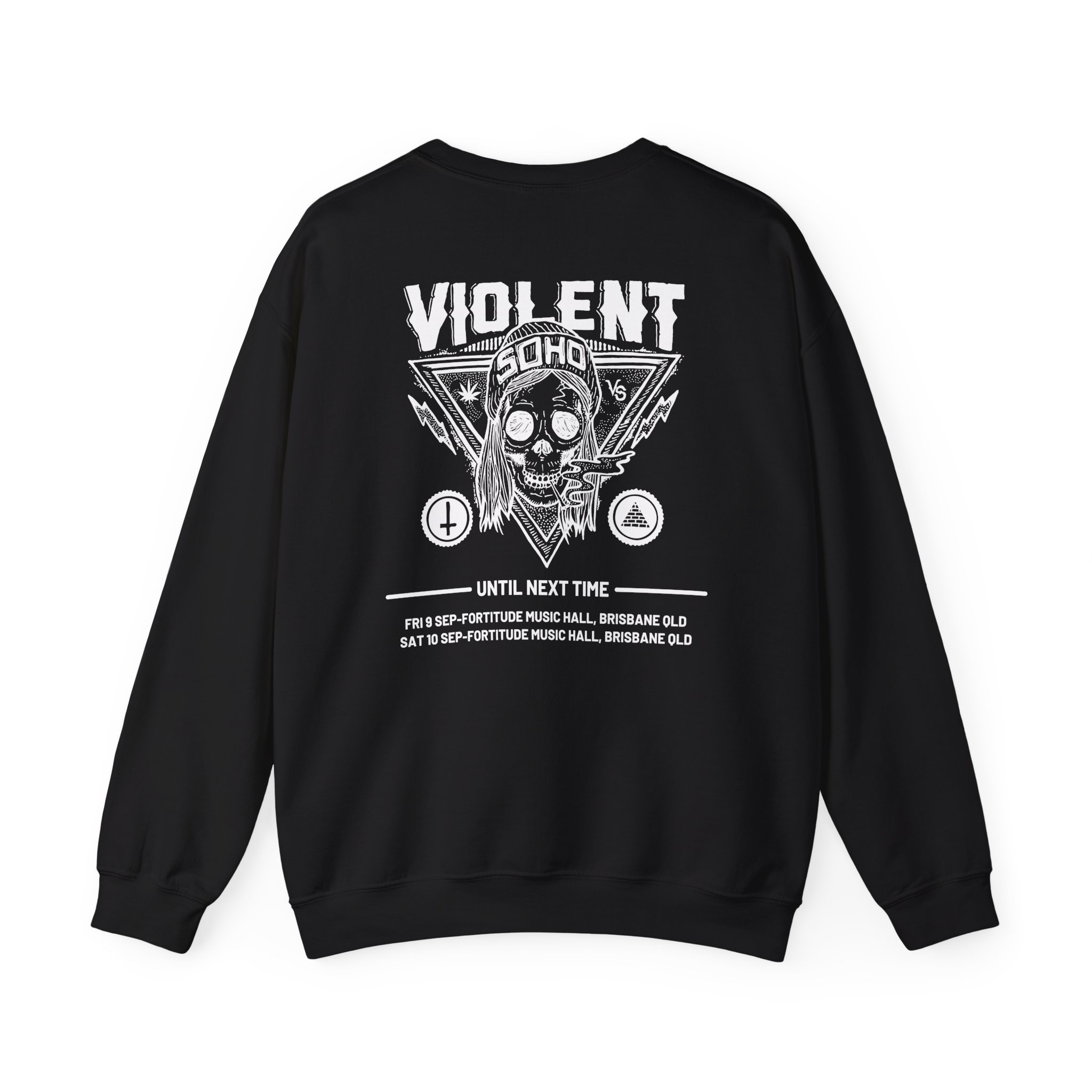 Violent Soho Until Next Time Blazin' Skull Unisex Heavy Blendâ„¢ Crewneck Sweatshirt