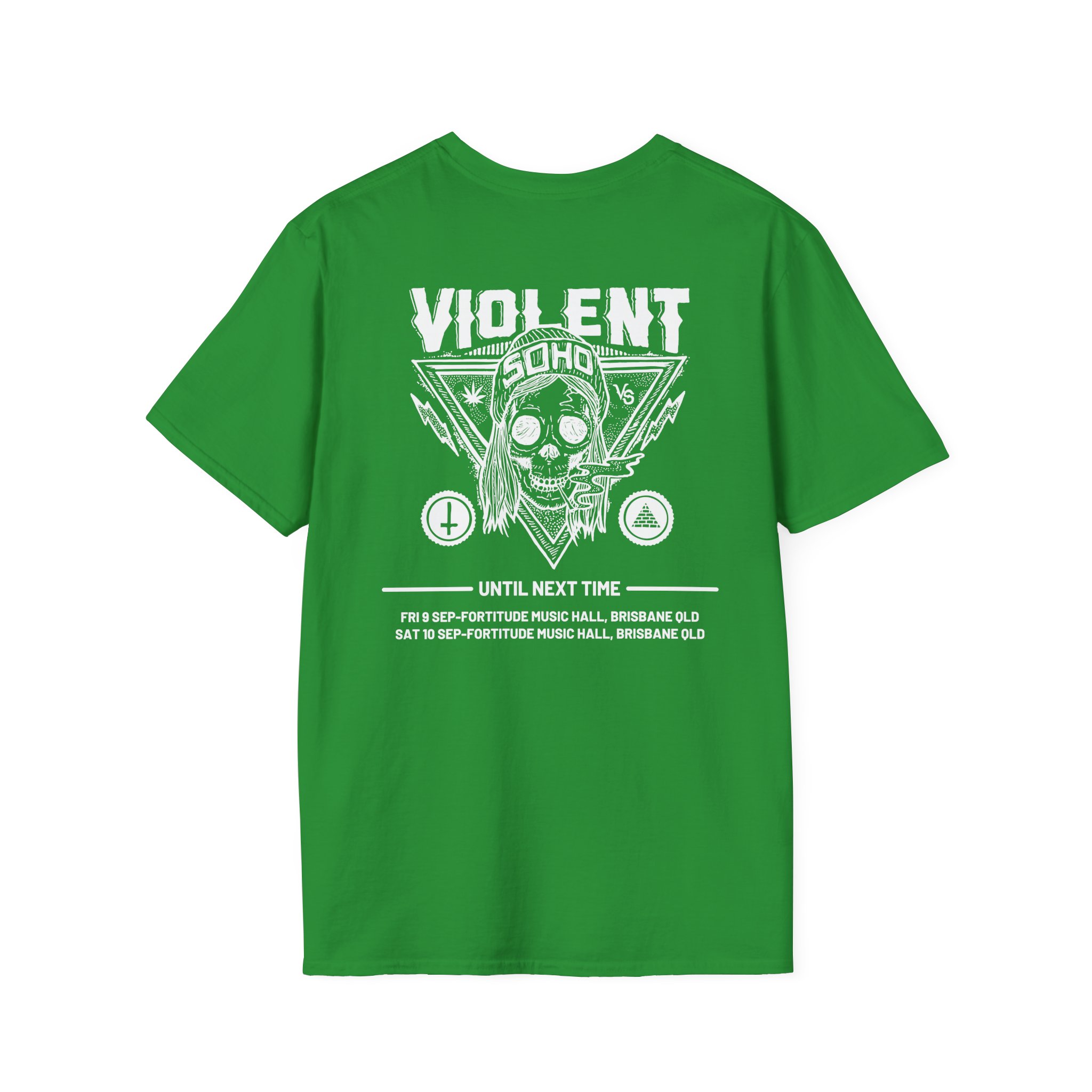 Violent Soho Until Next Time Blazin' Skull Unisex Softstyle T-Shirt
