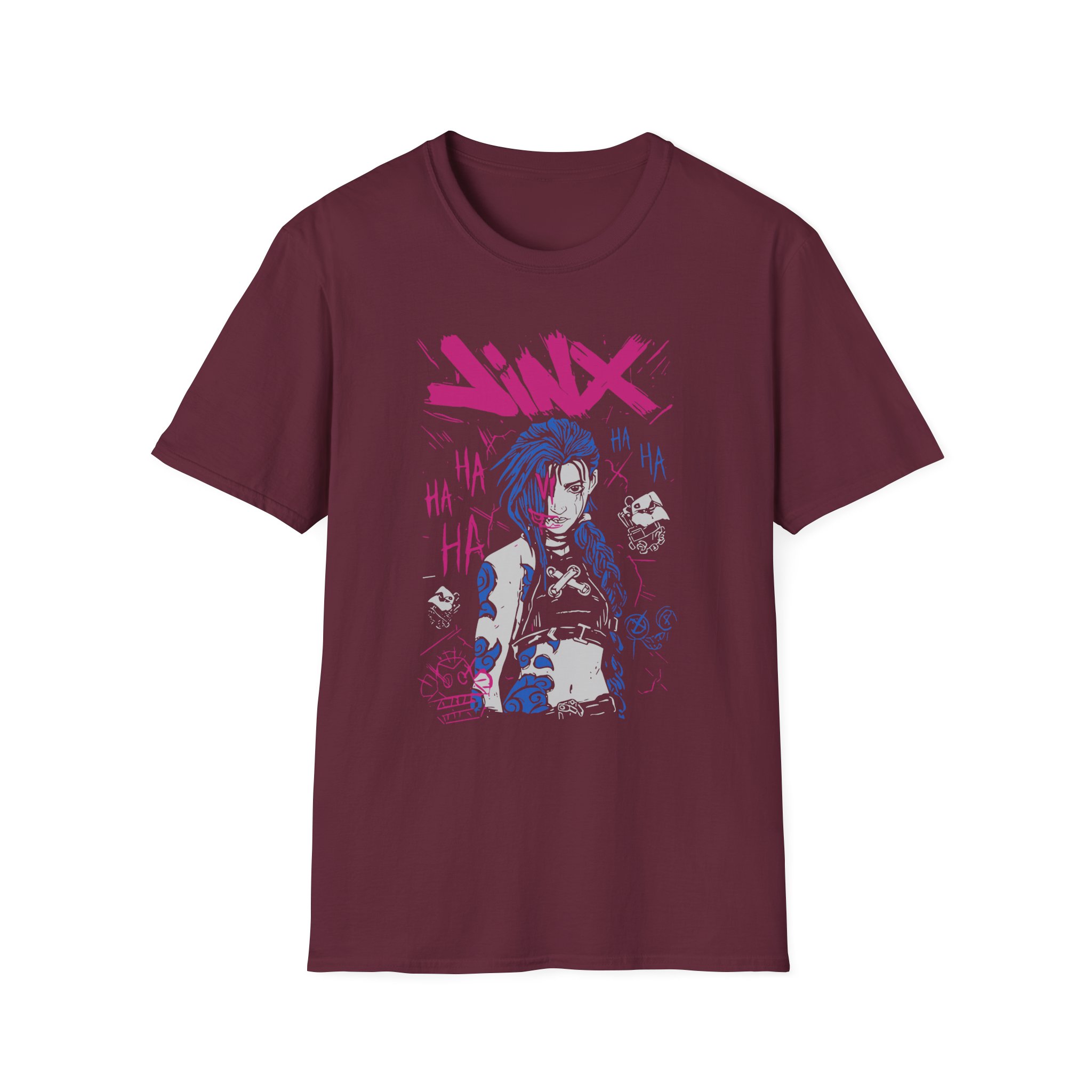 Jinx Arcane Art Unisex Softstyle T-Shirt