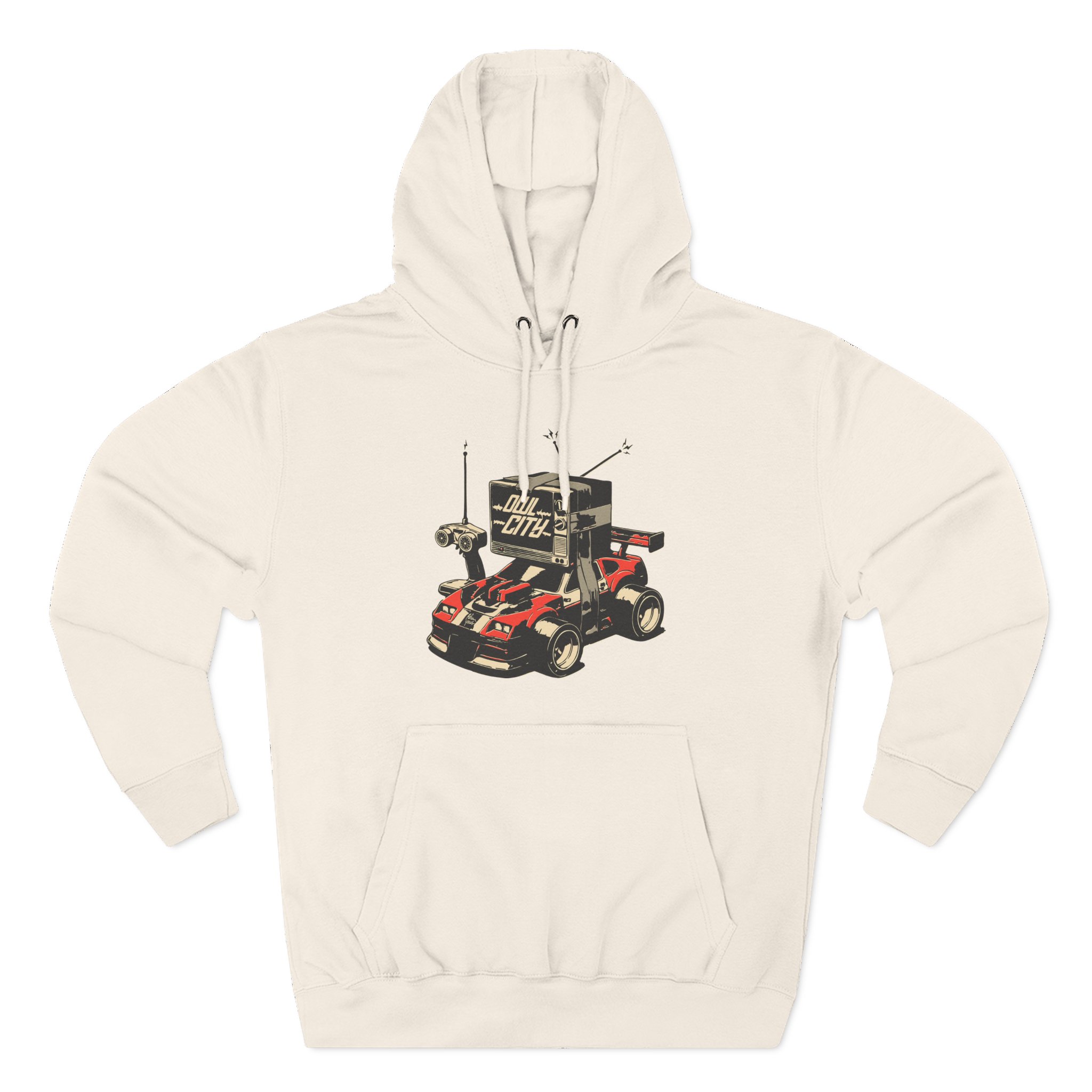 Owl City Rc Car Three-Panel Fleece Hoodie