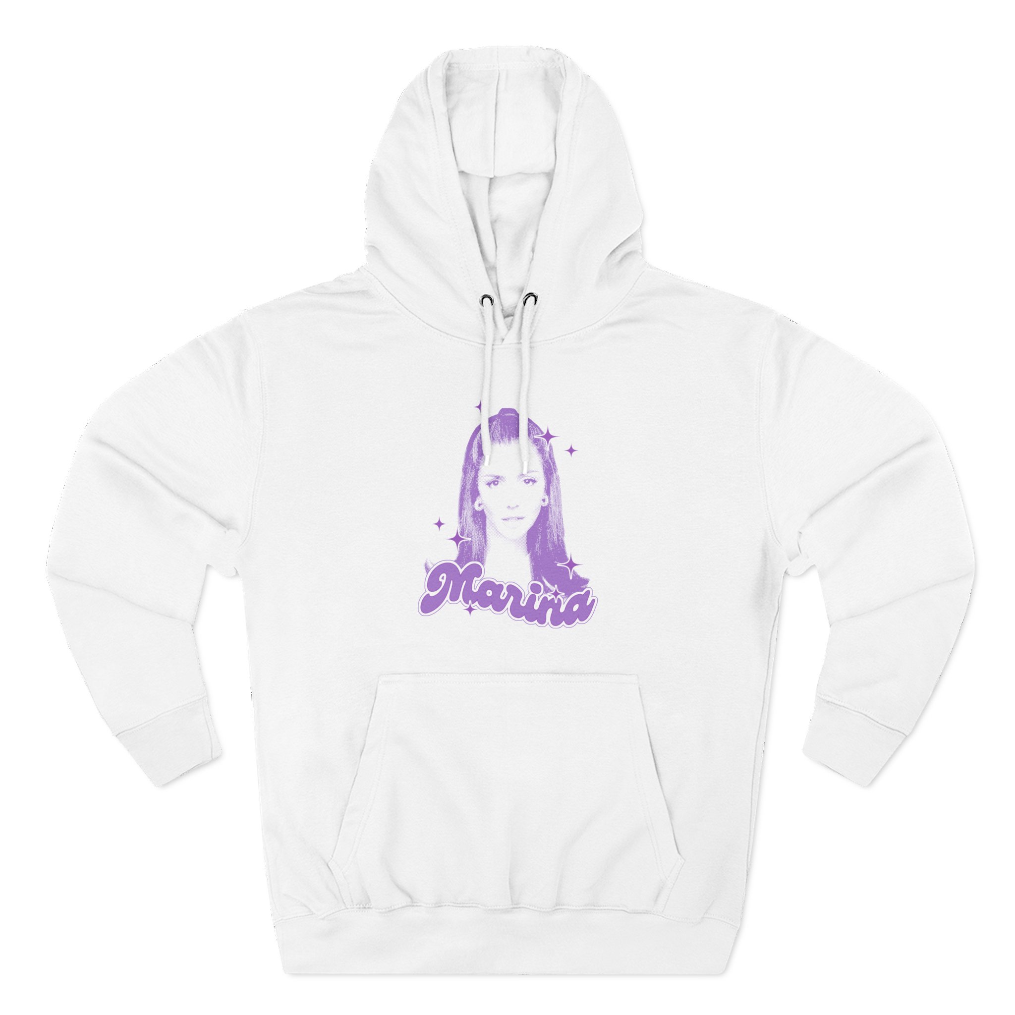 Marina Sparkles Three-Panel Fleece Hoodie