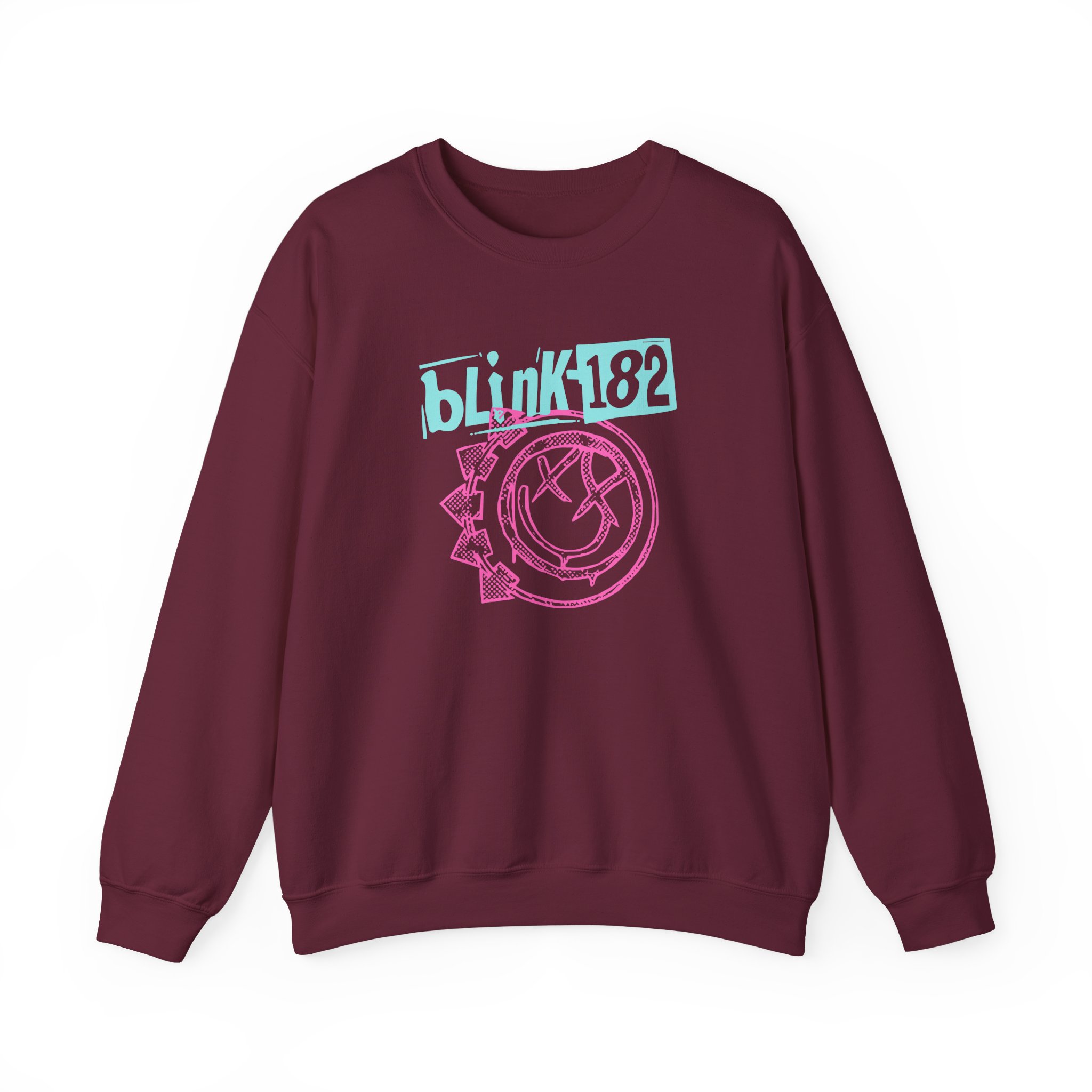Blink 182 Smiley Crop Unisex Heavy Blendâ„¢ Crewneck Sweatshirt