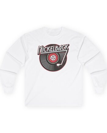 Nickelback Record Natural Ringer Unisex Ultra Cotton Long Sleeve Tee
